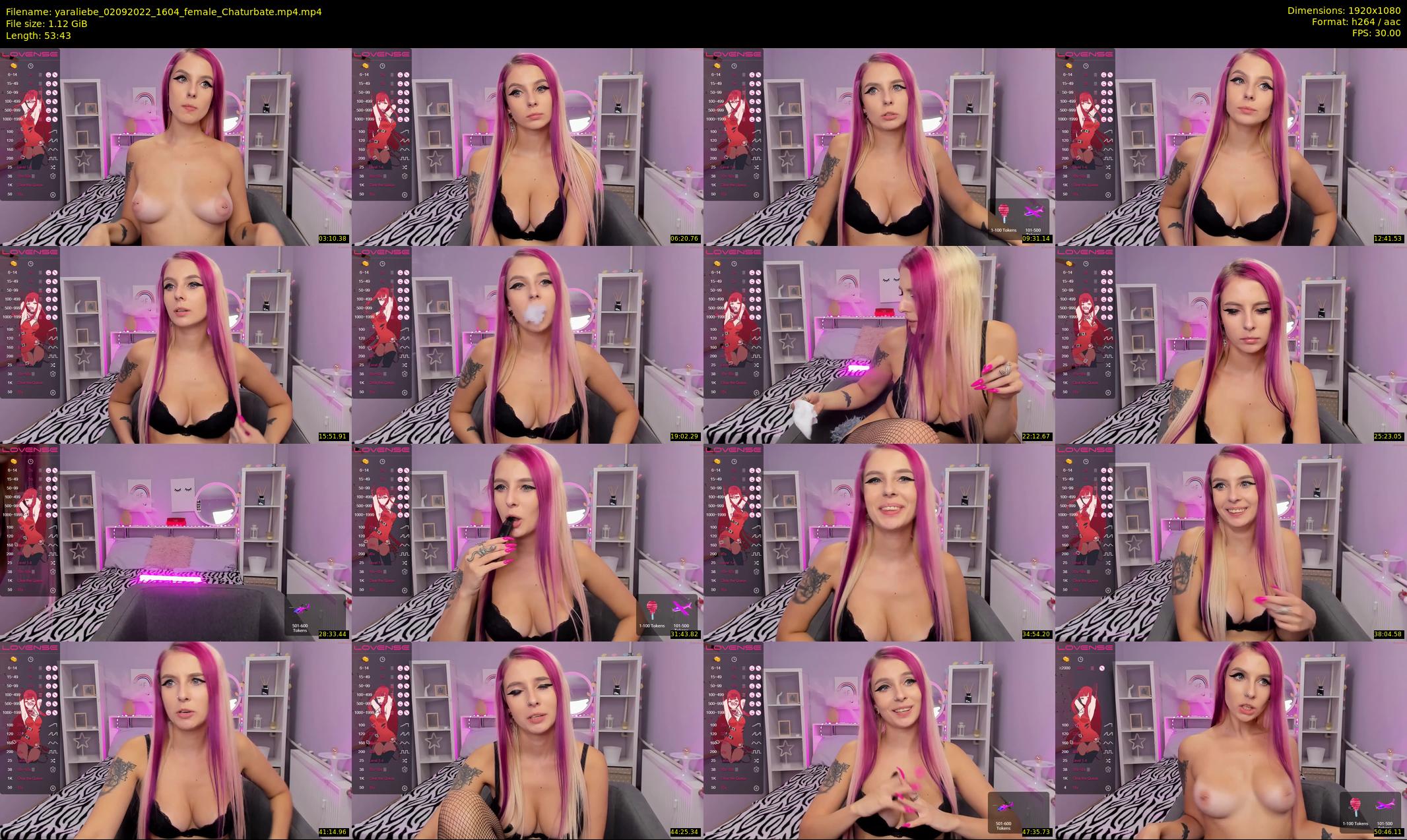 yaraliebe — 54 minute Chaturbate female cam show recording, 1080p, Sep 2, 2022