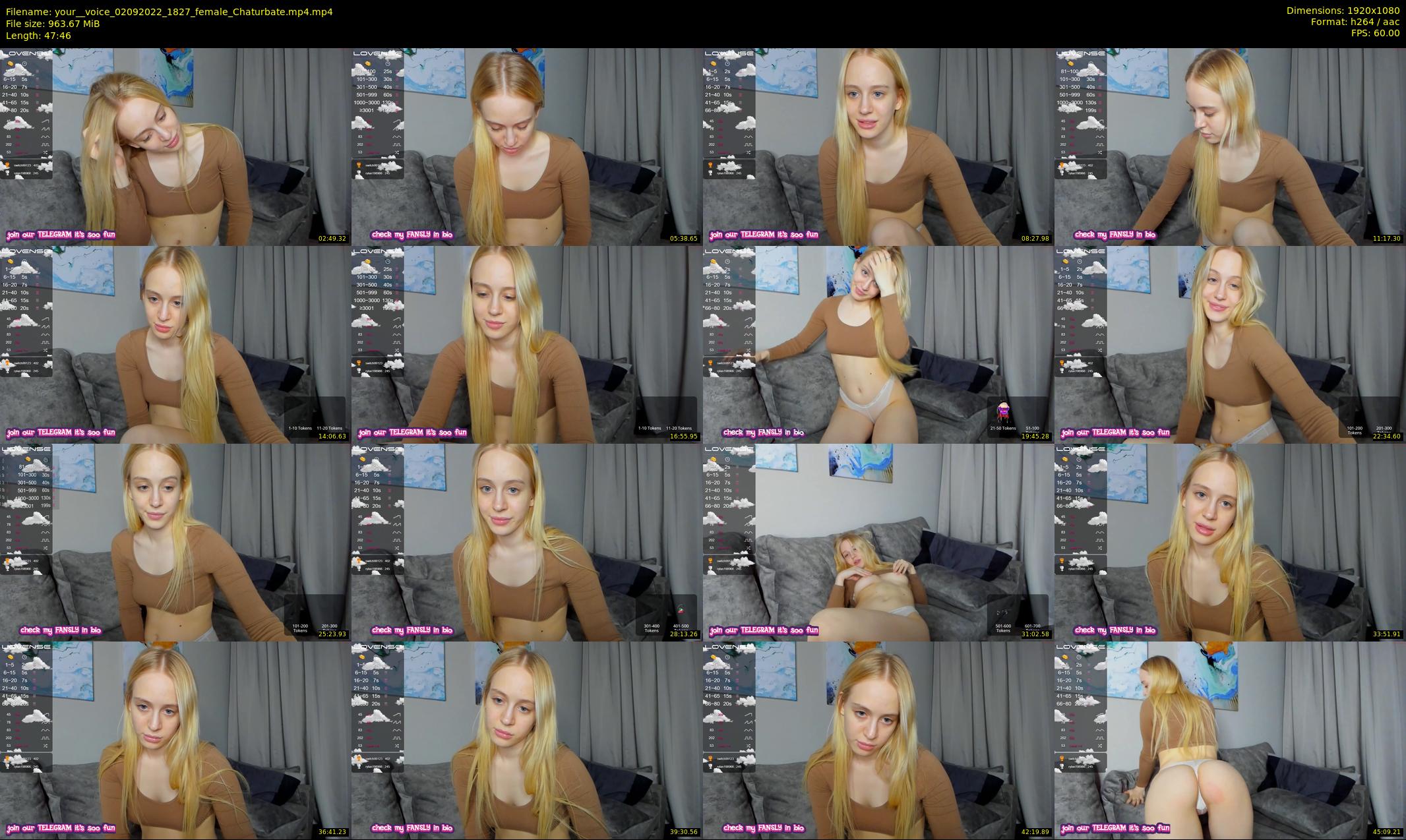 your__voice — 48 minute Chaturbate female cam show recording, 1080p, Sep 2, 2022