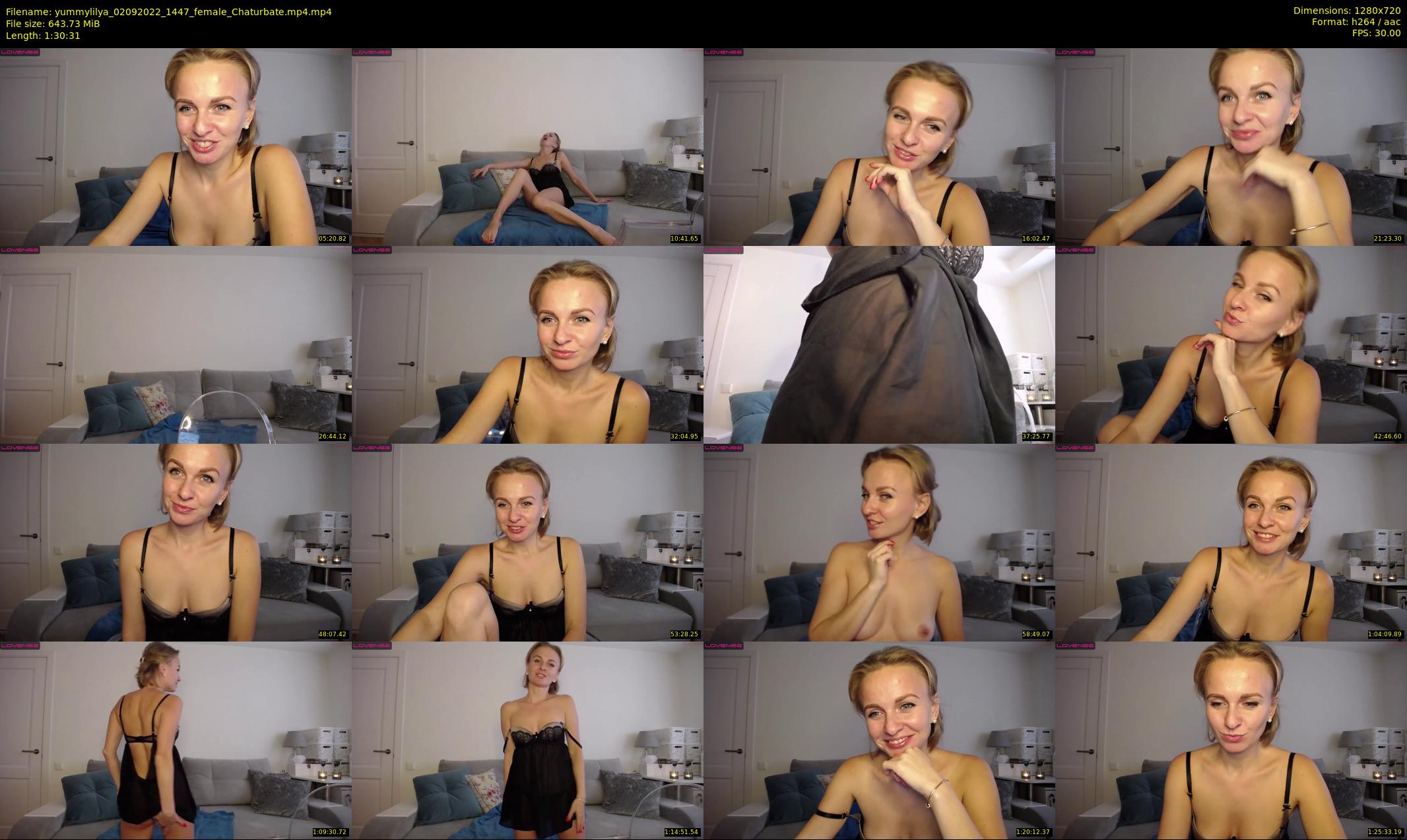 yummylilya — 91 minute Chaturbate female cam show recording, 720p, Sep 2, 2022