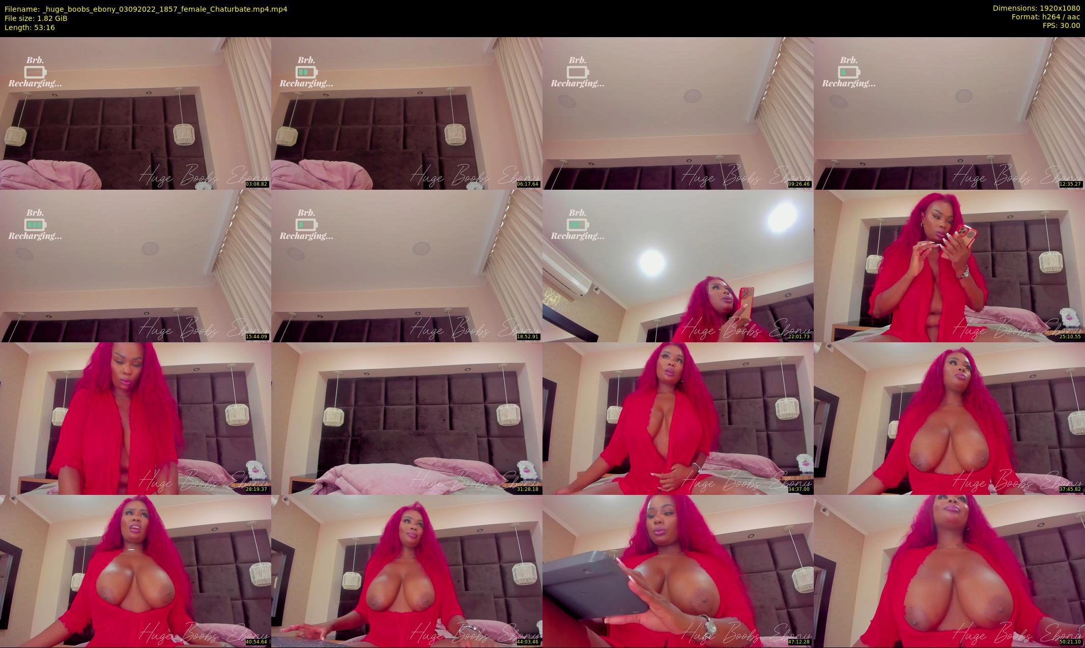 _huge_boobs_ebony — 54 minute Chaturbate female cam show recording, 1080p, Sep 3, 2022