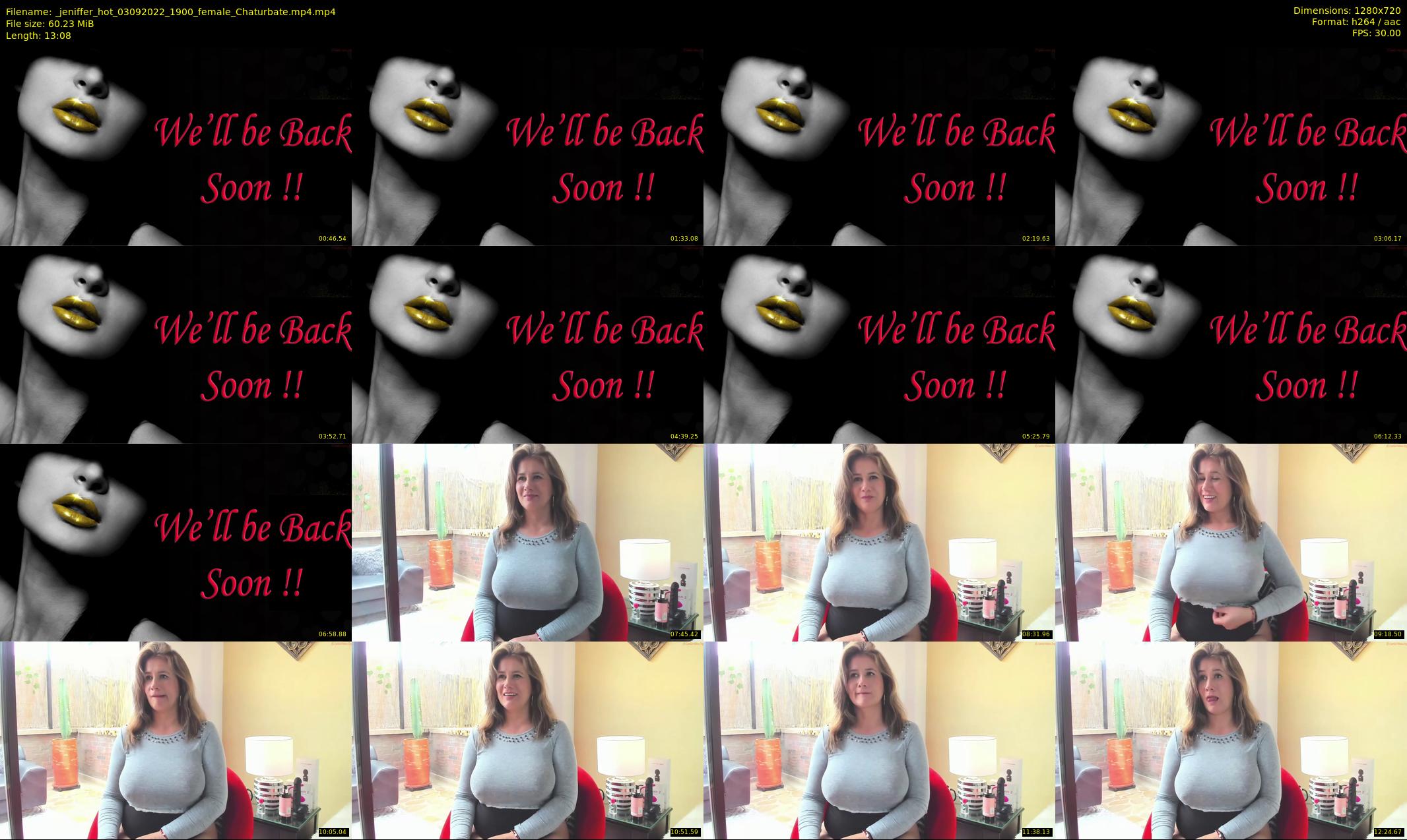_jeniffer_hot — 14 minute Chaturbate female cam show recording, 720p, Sep 3, 2022
