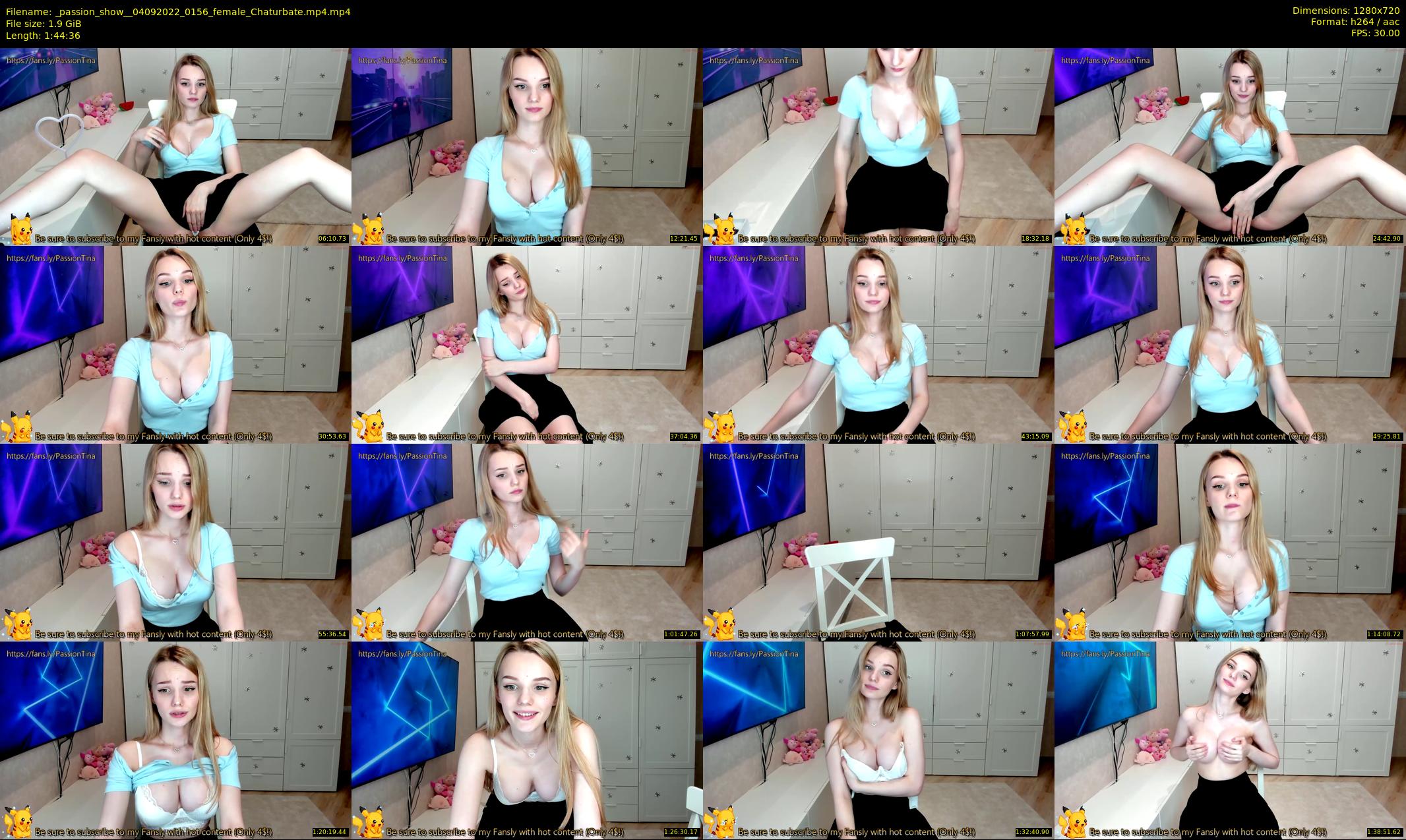 _passion_show_ — 105 minute Chaturbate couple cam show recording, 720p, Sep 4, 2022