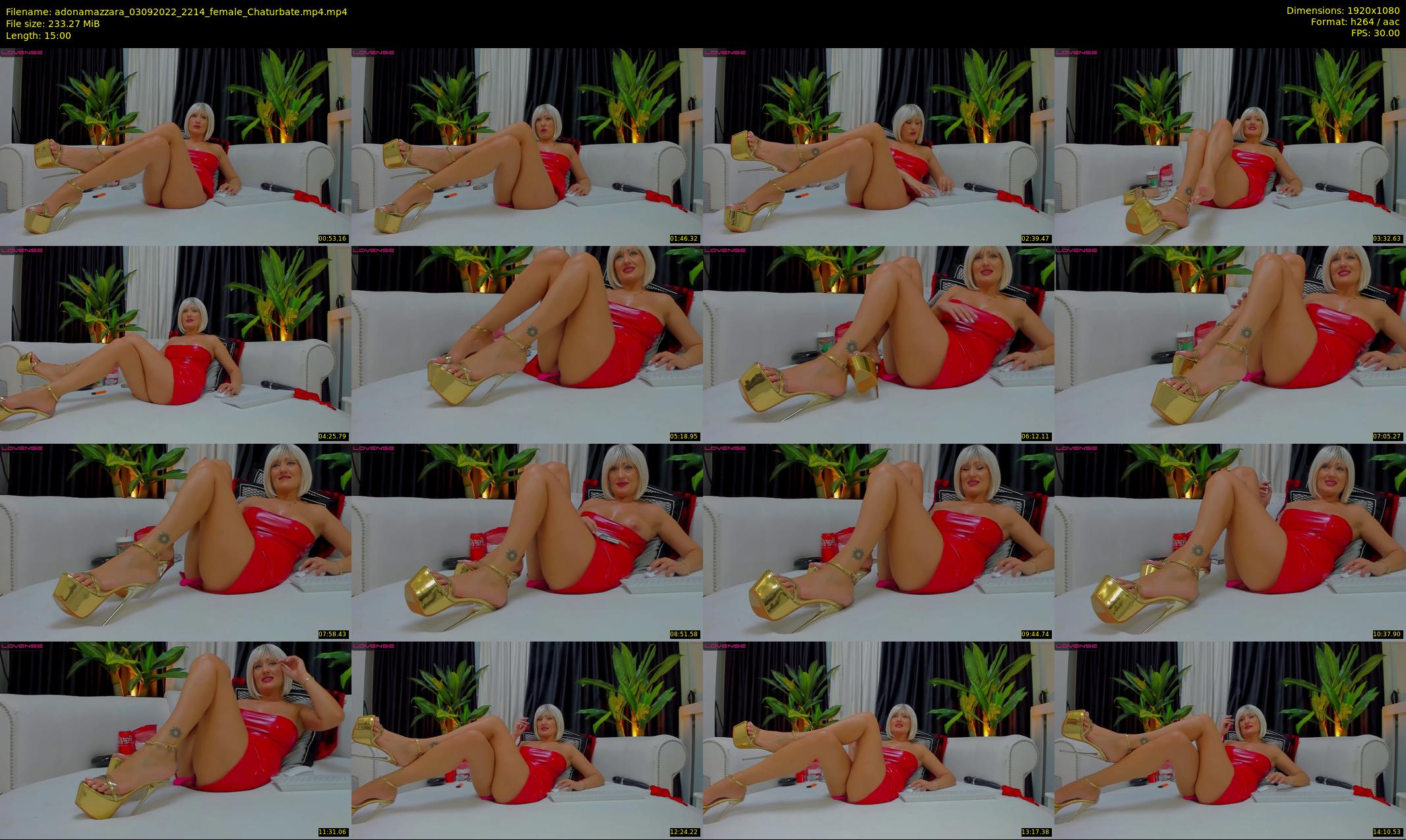 adonamazzara — 15 minute Chaturbate female cam show recording, 1080p, Sep 3, 2022