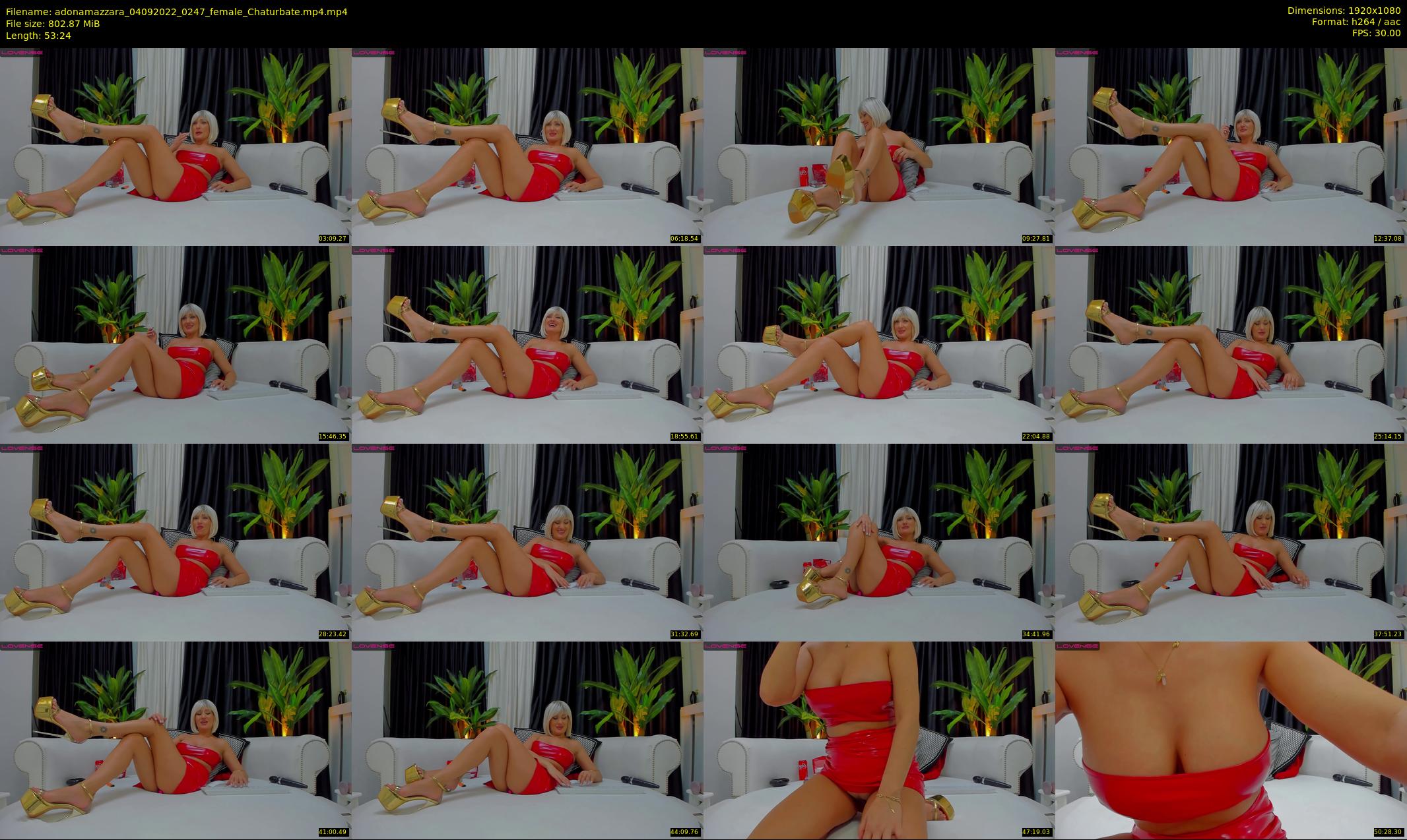 adonamazzara — 54 minute Chaturbate female cam show recording, 1080p, Sep 4, 2022