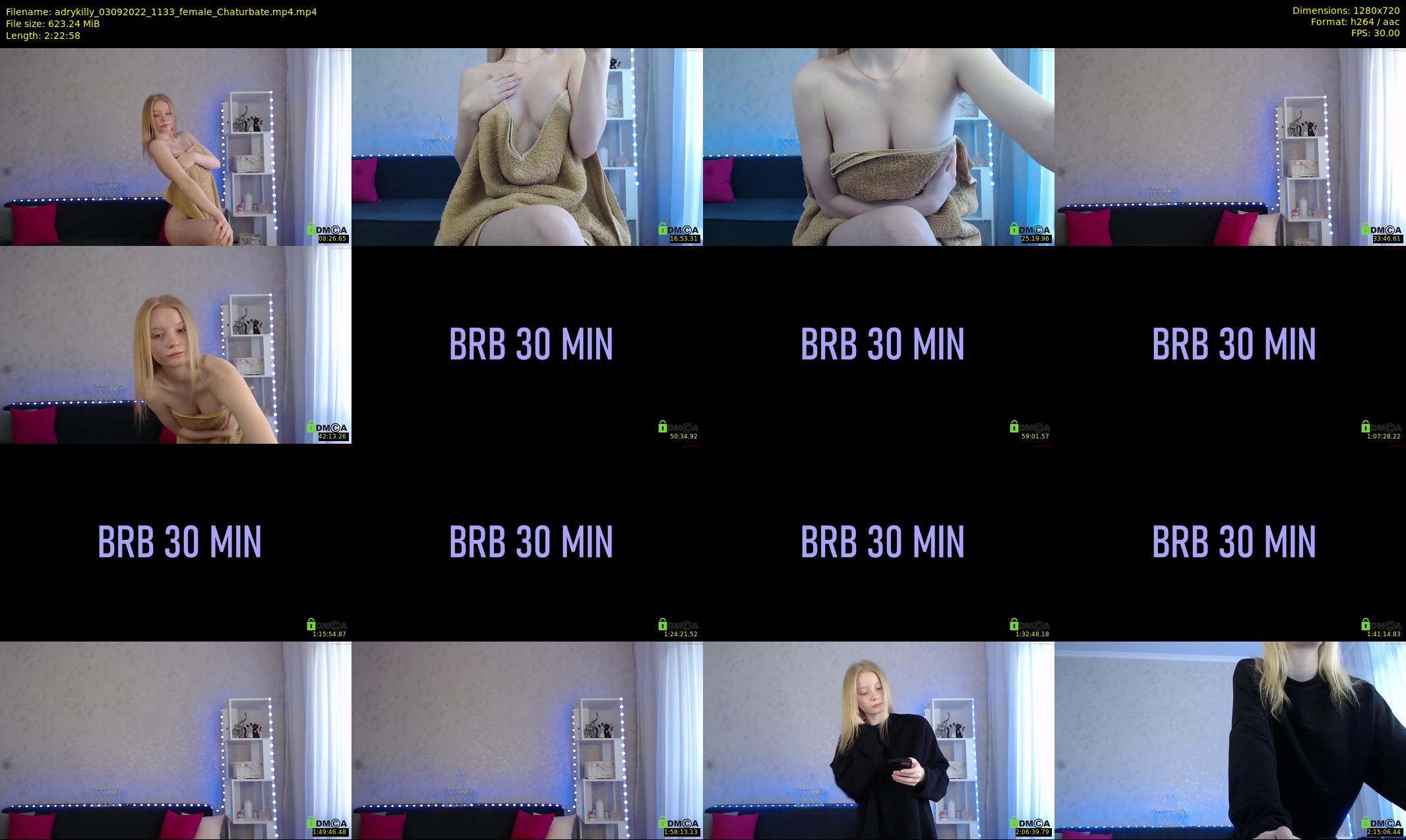 adrykilly — 143 minute Chaturbate female cam show recording, 720p, Sep 3, 2022