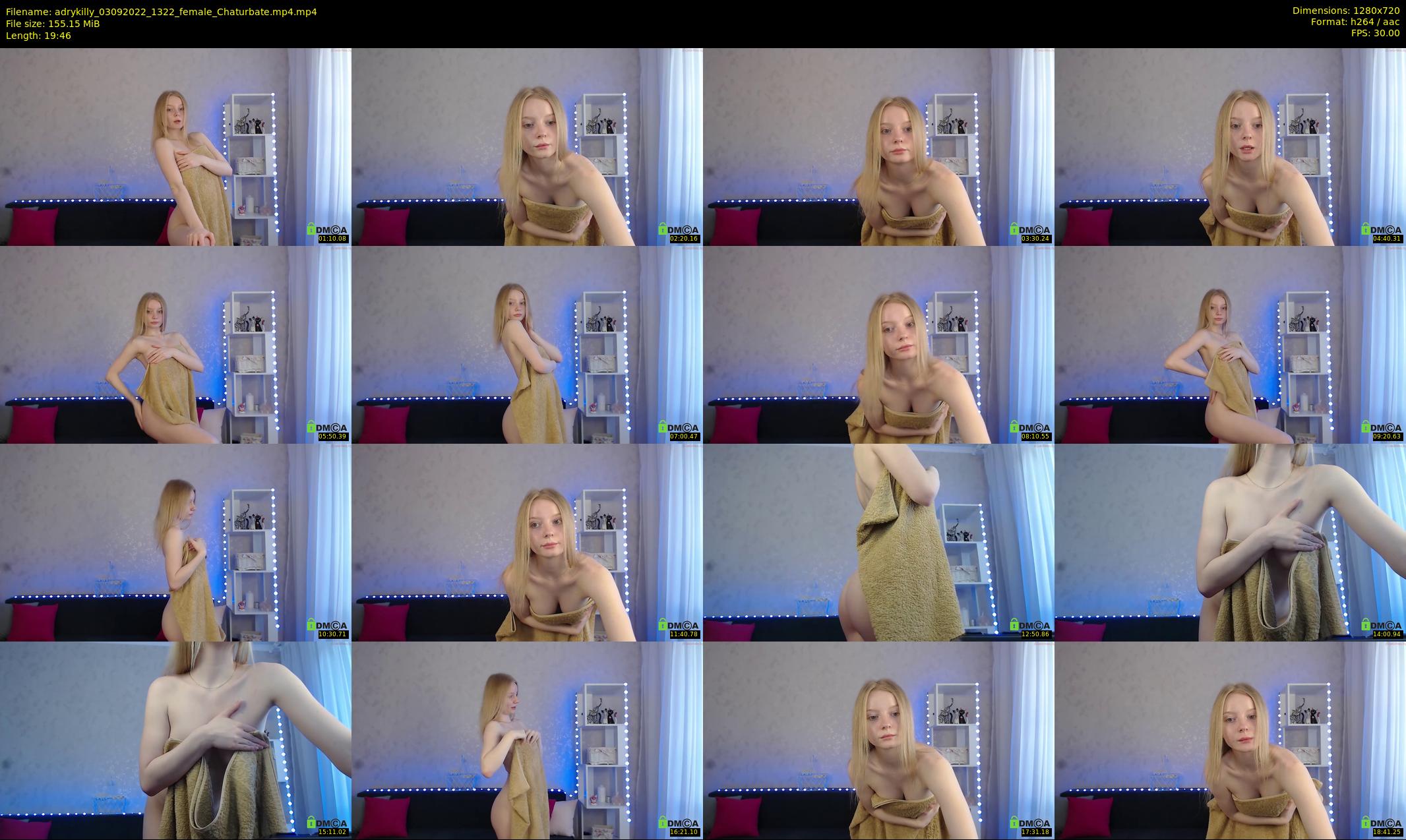 adrykilly — 20 minute Chaturbate female cam show recording, 720p, Sep 3, 2022
