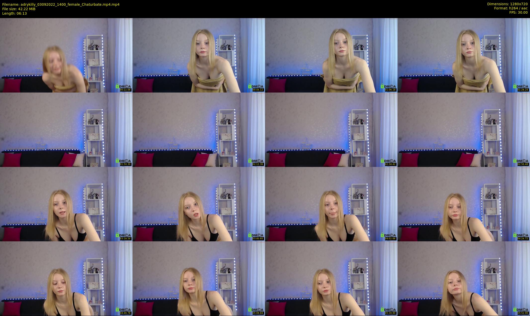 adrykilly — 7 minute Chaturbate female cam show recording, 720p, Sep 3, 2022
