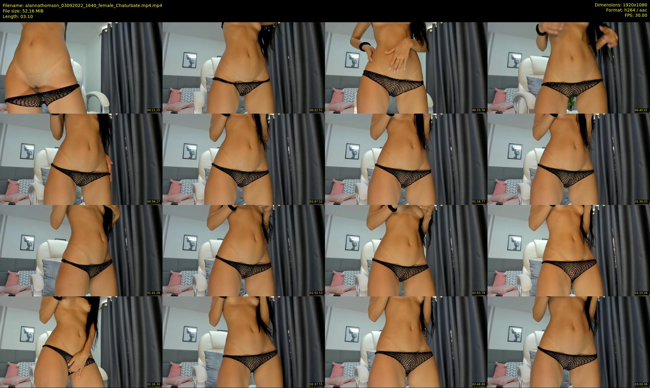alannathomson — 4 minute Chaturbate female cam show recording, 1080p, Sep 3, 2022