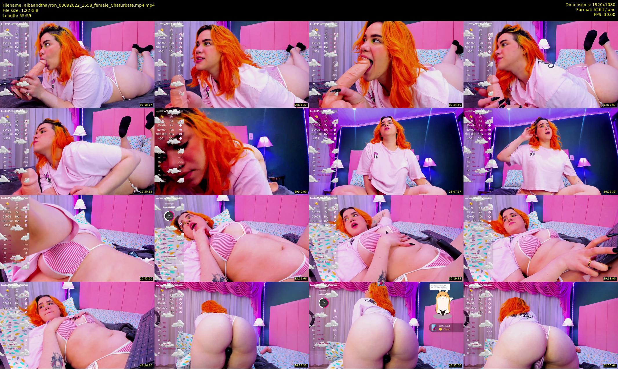 albaandthayron — 56 minute Chaturbate couple cam show recording, 1080p, Sep 3, 2022