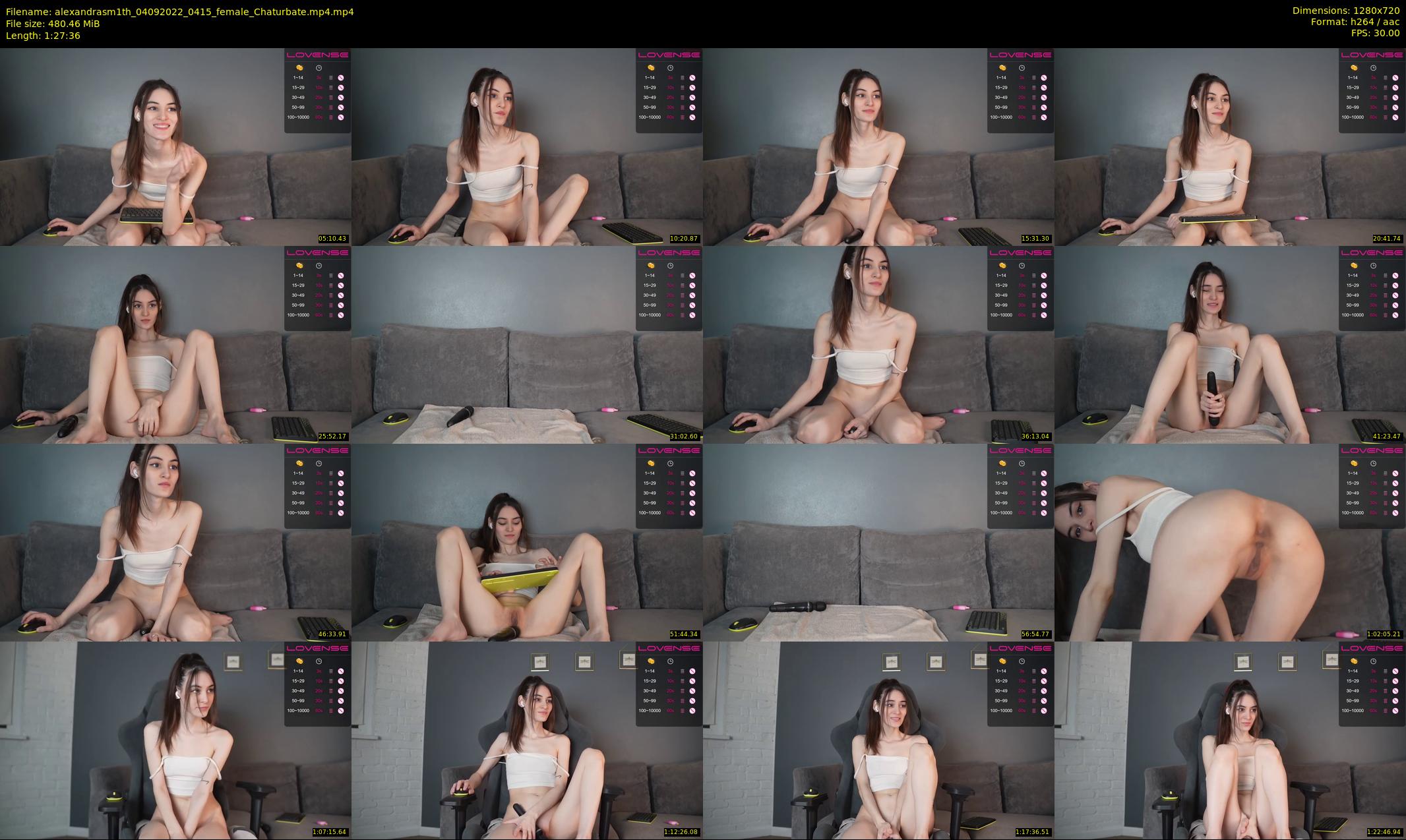 alexandrasm1th — 88 minute Chaturbate female cam show recording, 720p, Sep 4, 2022