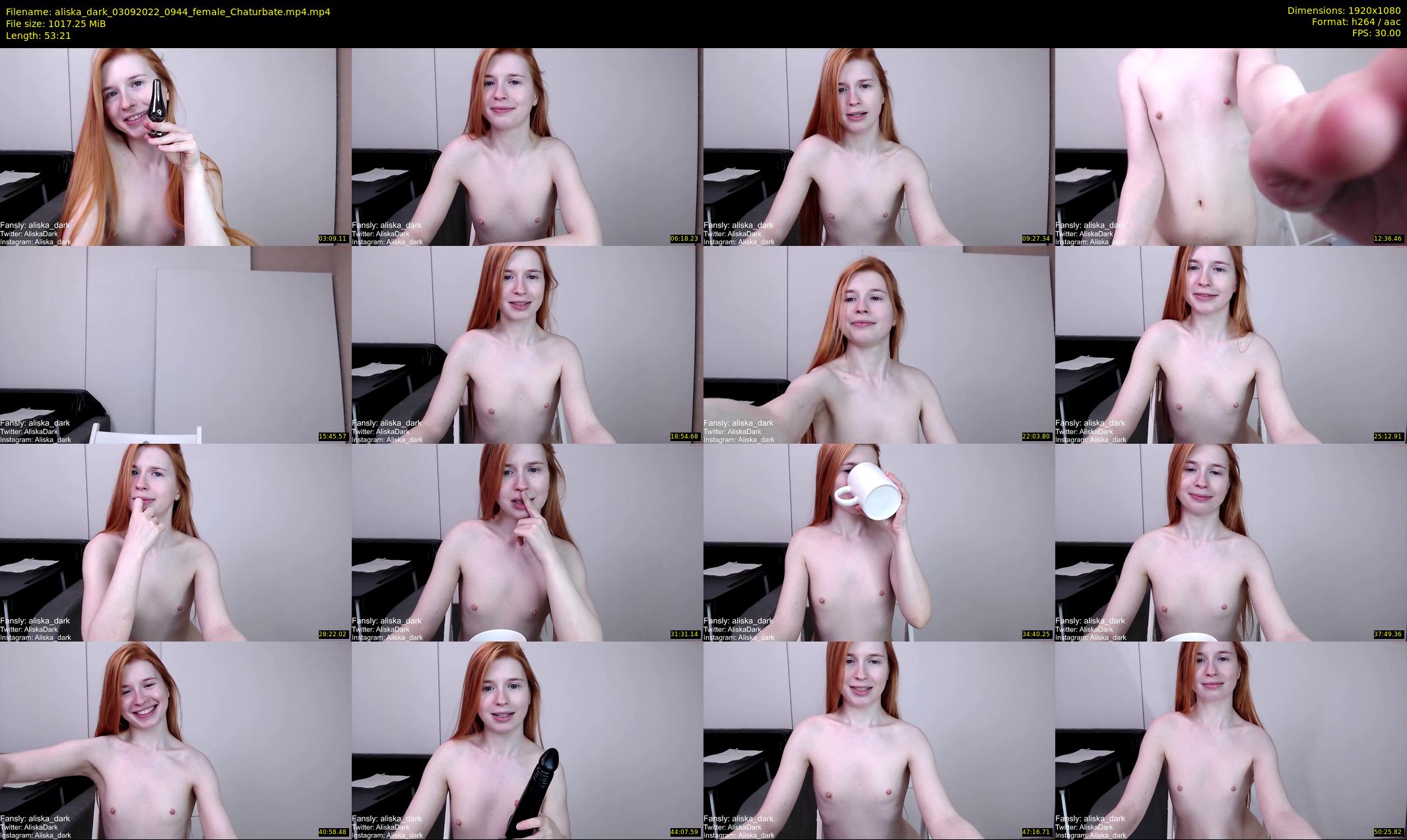 aliska_dark — 54 minute Chaturbate female cam show recording, 1080p, Sep 3, 2022