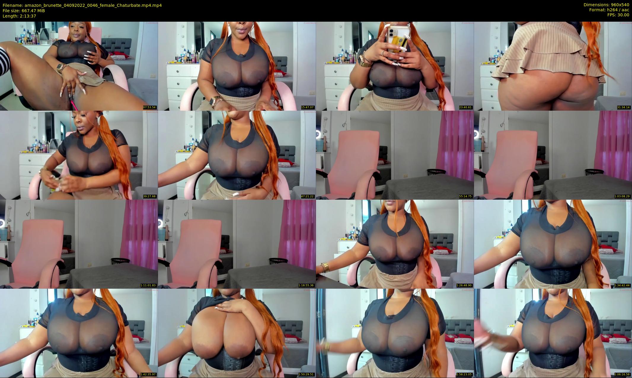 amazon_brunette — 134 minute Chaturbate female cam show recording, 480p, Sep 4, 2022
