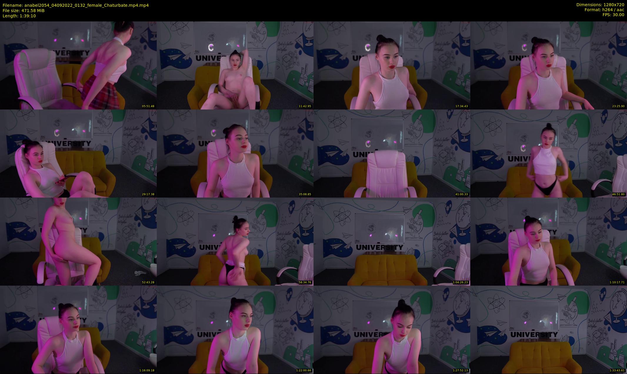 anabel2054 — 100 minute Chaturbate female cam show recording, 720p, Sep 4, 2022