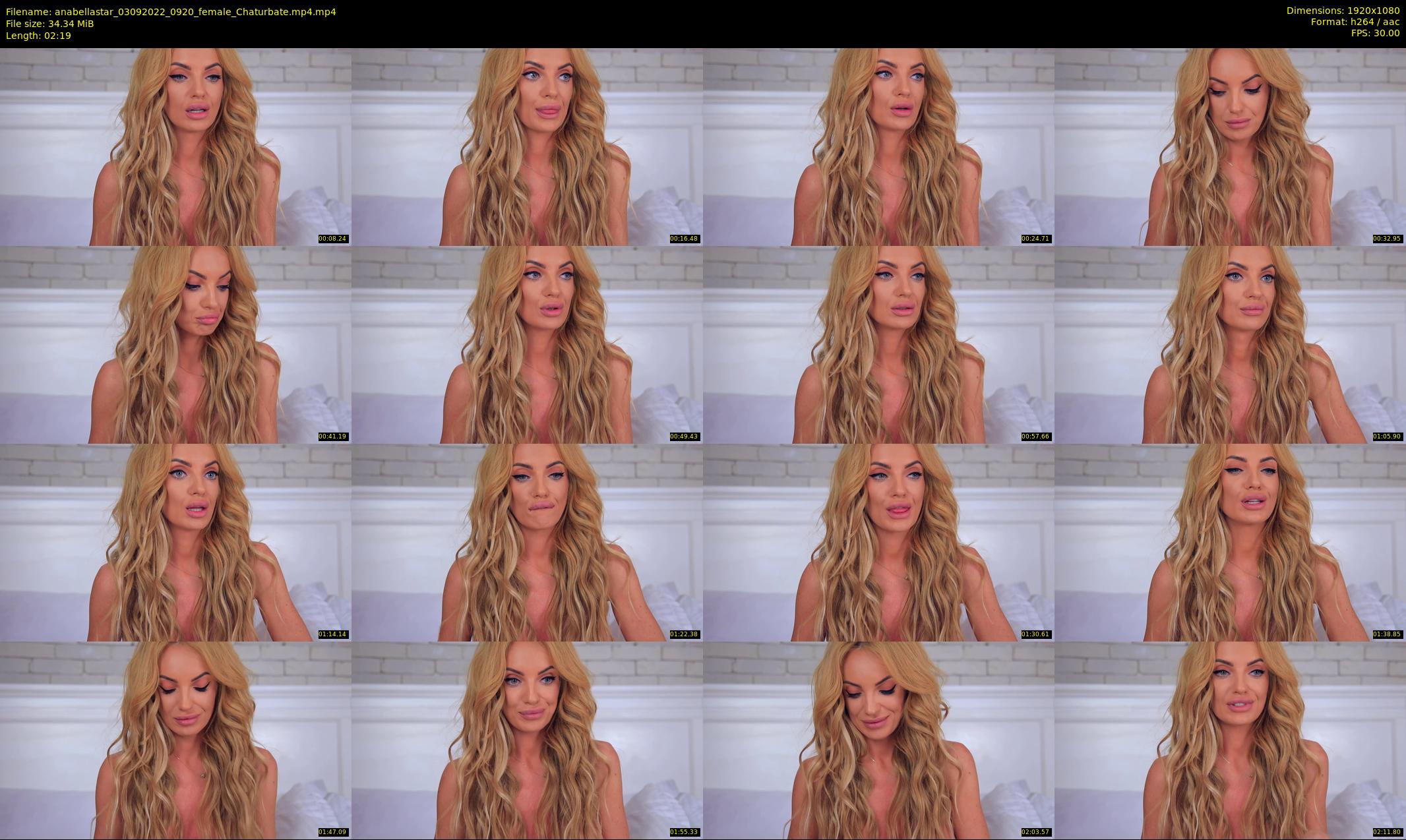 anabellastar — 3 minute Chaturbate female cam show recording, 1080p, Sep 3, 2022