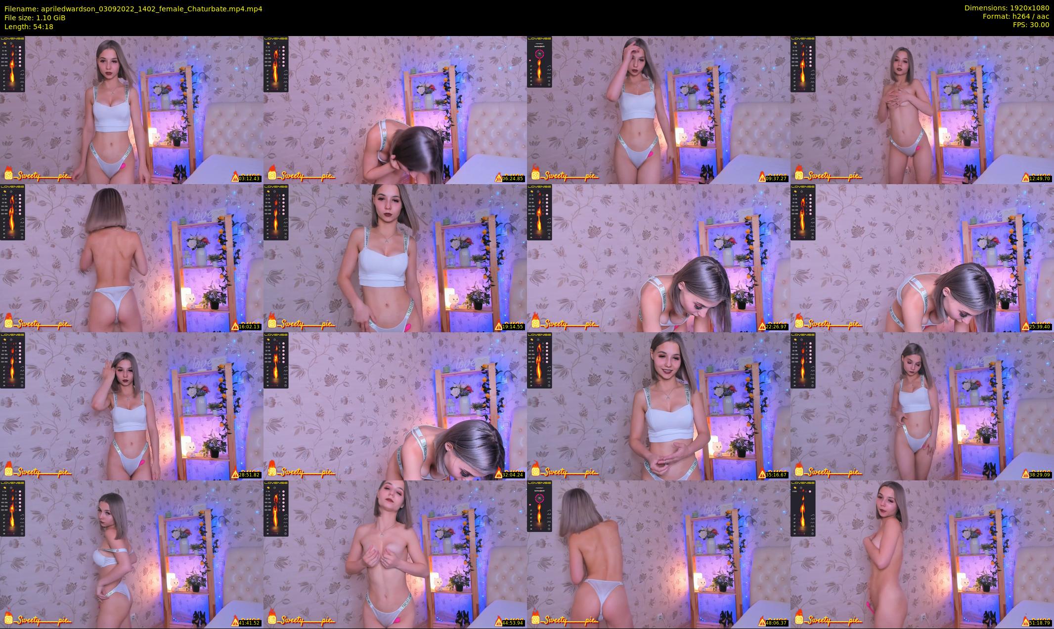 apriledwardson — 55 minute Chaturbate couple cam show recording, 1080p, Sep 3, 2022