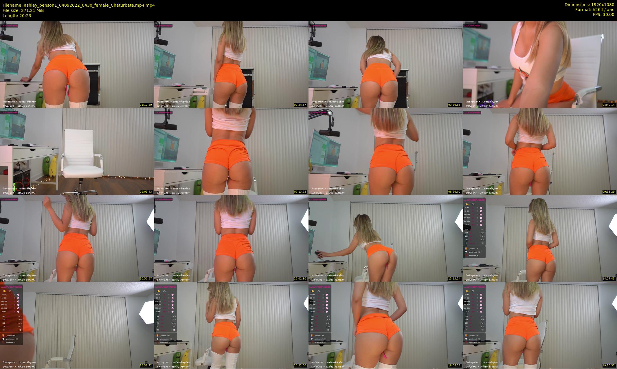 ashley_benson1 — 21 minute Chaturbate female cam show recording, 1080p, Sep 4, 2022