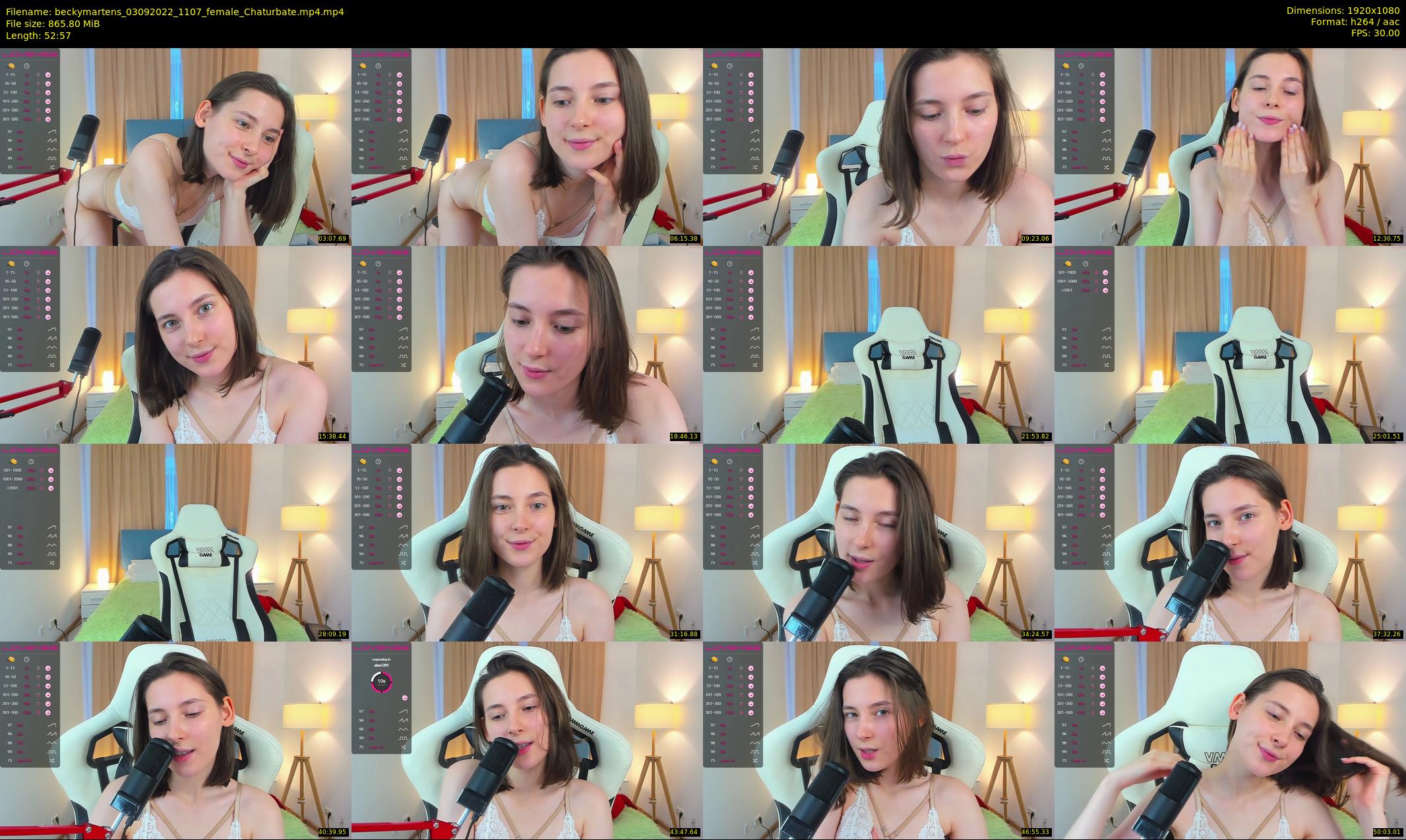 beckymartens — 53 minute Chaturbate female cam show recording, 1080p, Sep 3, 2022
