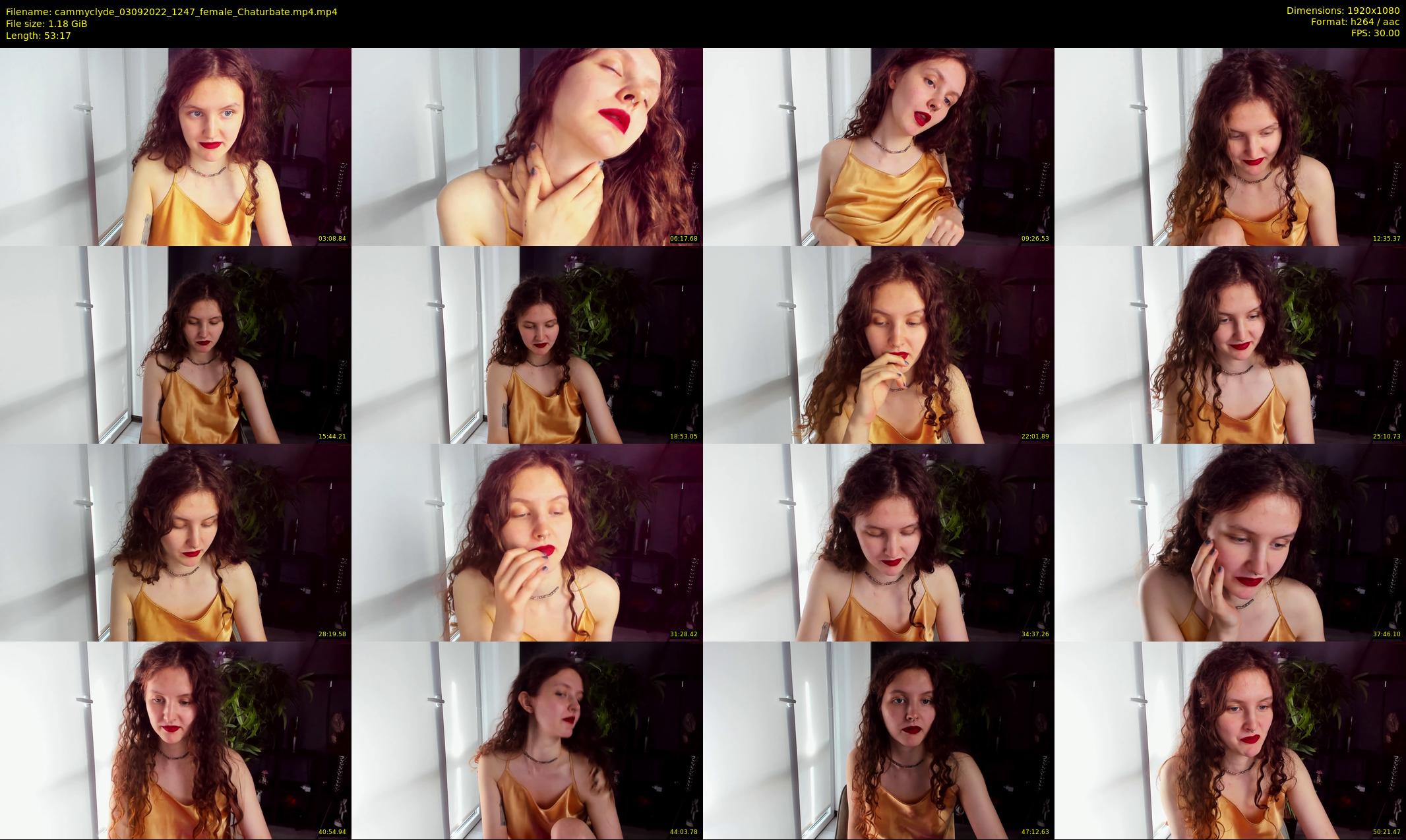 cammyclyde — 54 minute Chaturbate female cam show recording, 1080p, Sep 3, 2022