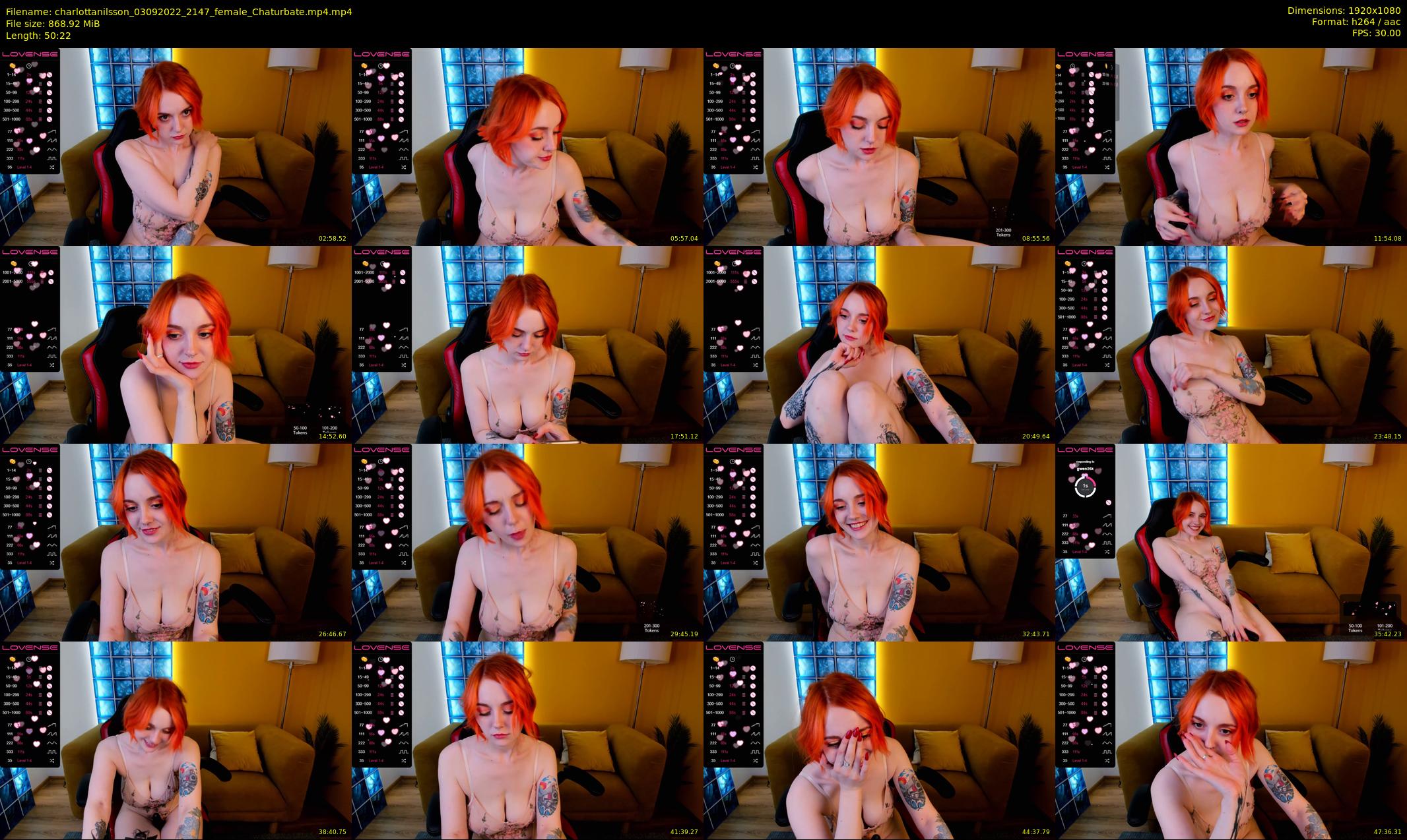 charlottanilsson — 51 minute Chaturbate female cam show recording, 1080p, Sep 3, 2022