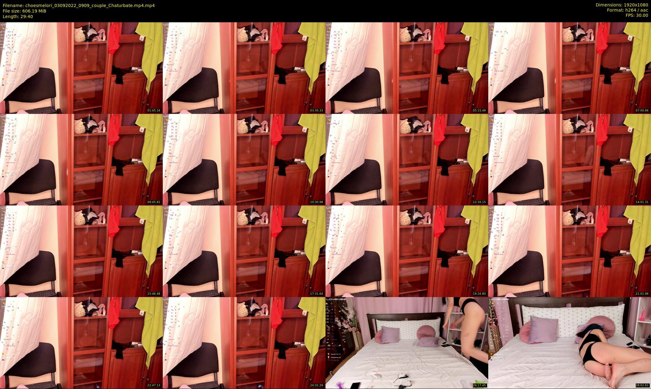 choesmelori — 30 minute Chaturbate couple cam show recording, 1080p, Sep 3, 2022