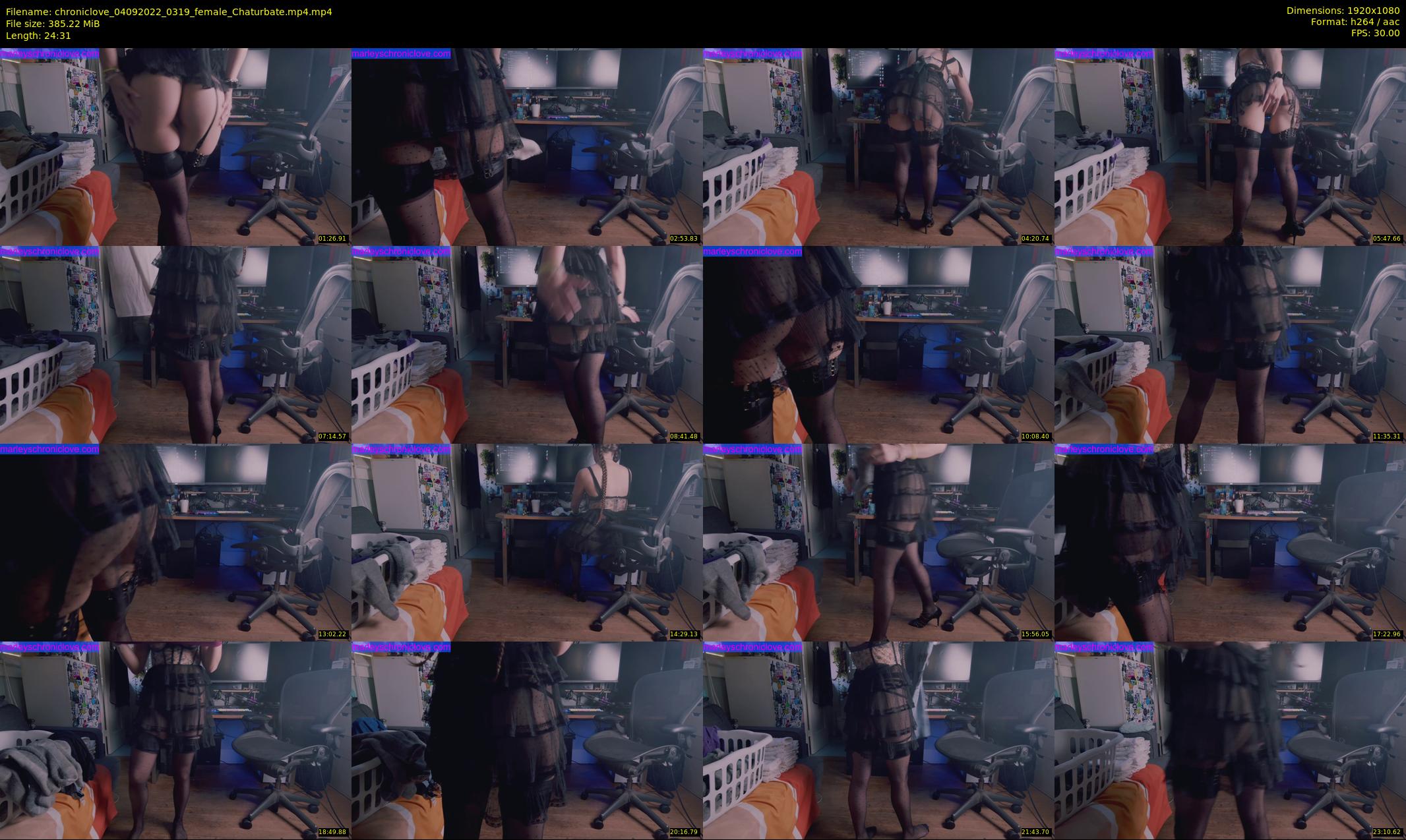 chroniclove — 25 minute Chaturbate female cam show recording, 1080p, Sep 4, 2022