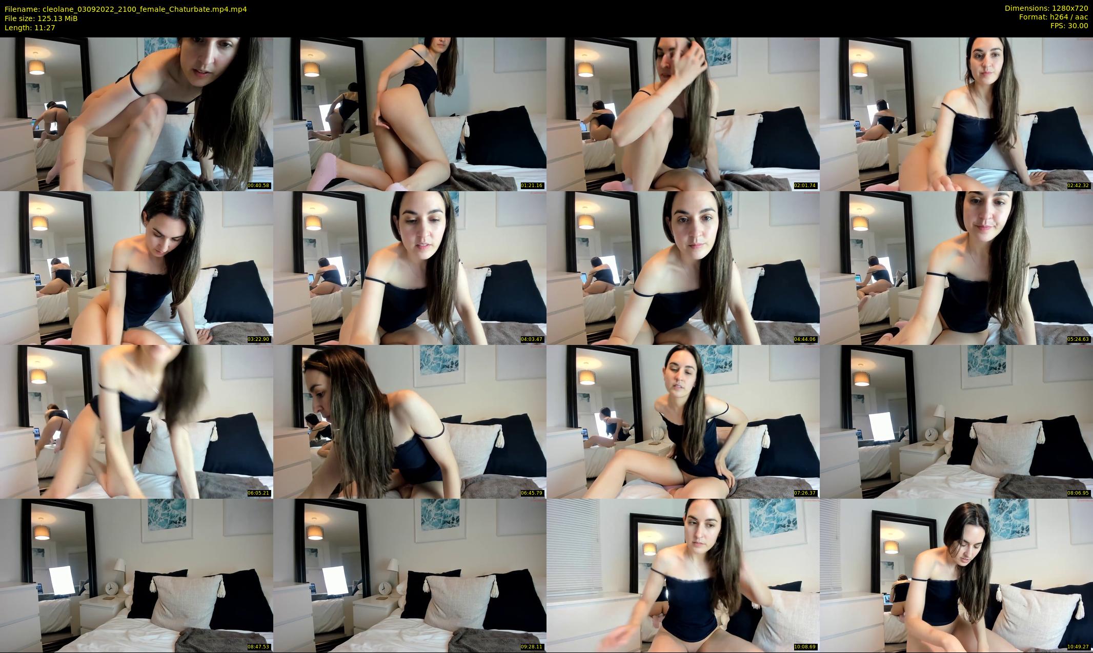 cleolane — 12 minute Chaturbate female cam show recording, 720p, Sep 3, 2022