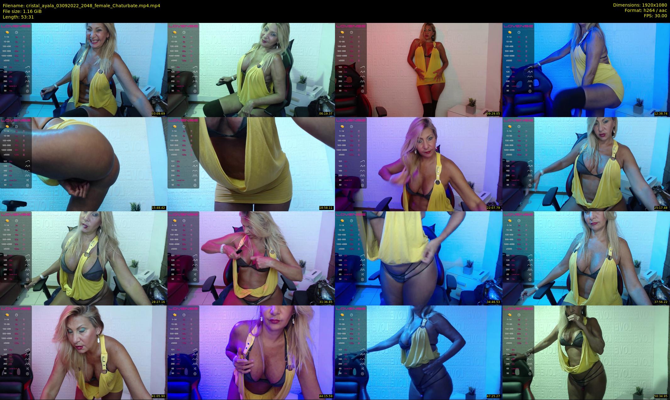cristal_ayala — 54 minute Chaturbate female cam show recording, 1080p, Sep 3, 2022
