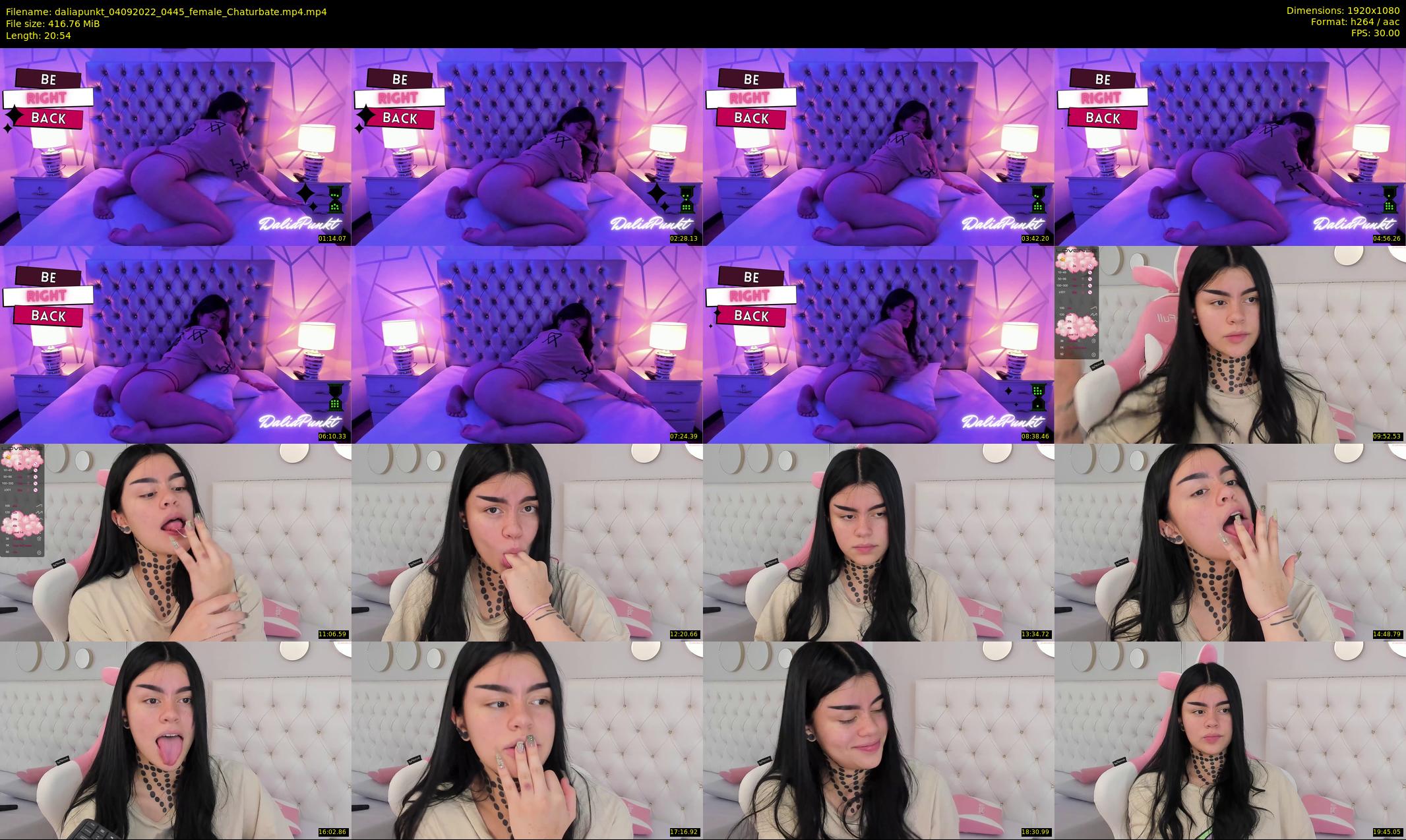 daliapunkt — 21 minute Chaturbate female cam show recording, 1080p, Sep 4, 2022