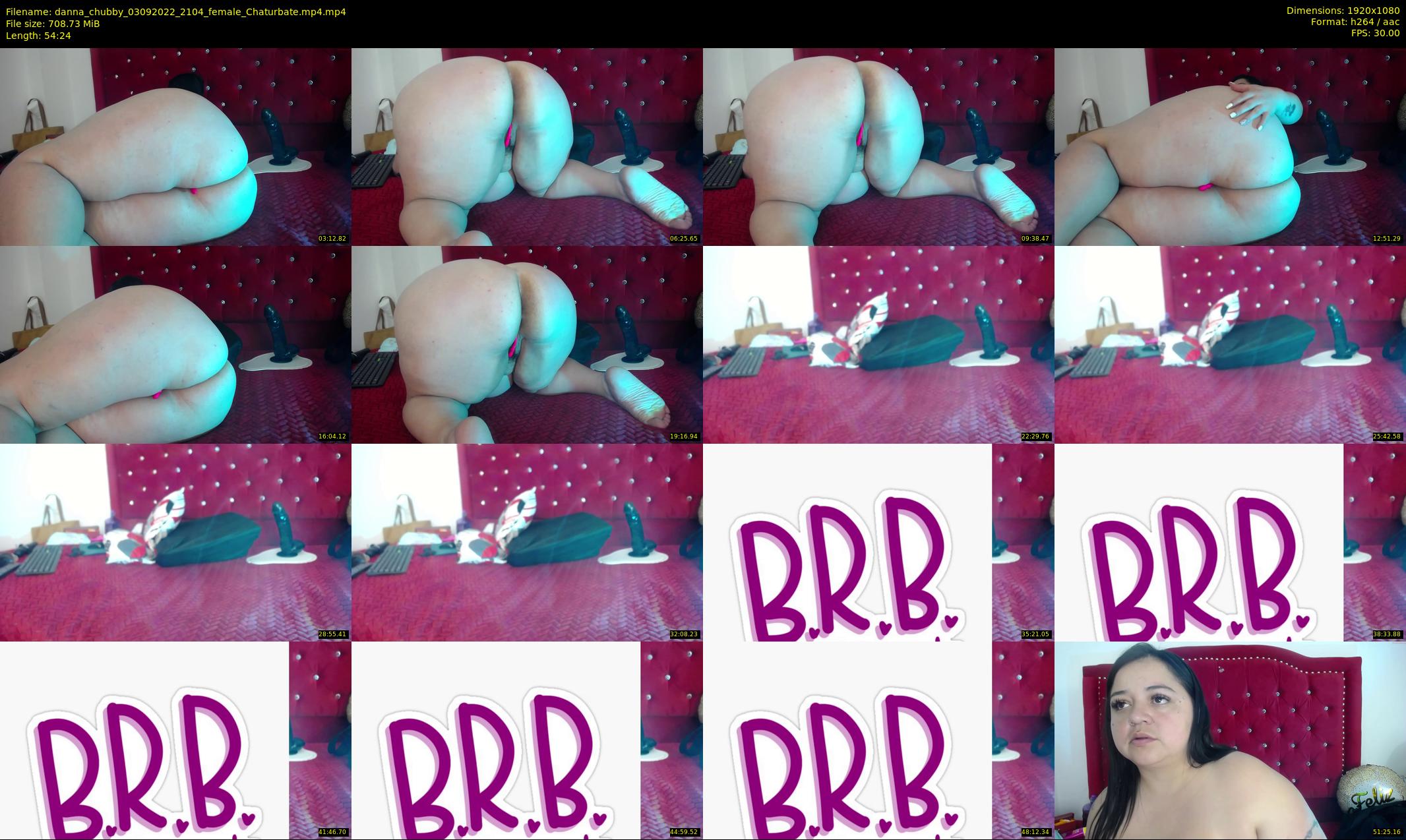 danna_chubby — 55 minute Chaturbate female cam show recording, 1080p, Sep 3, 2022
