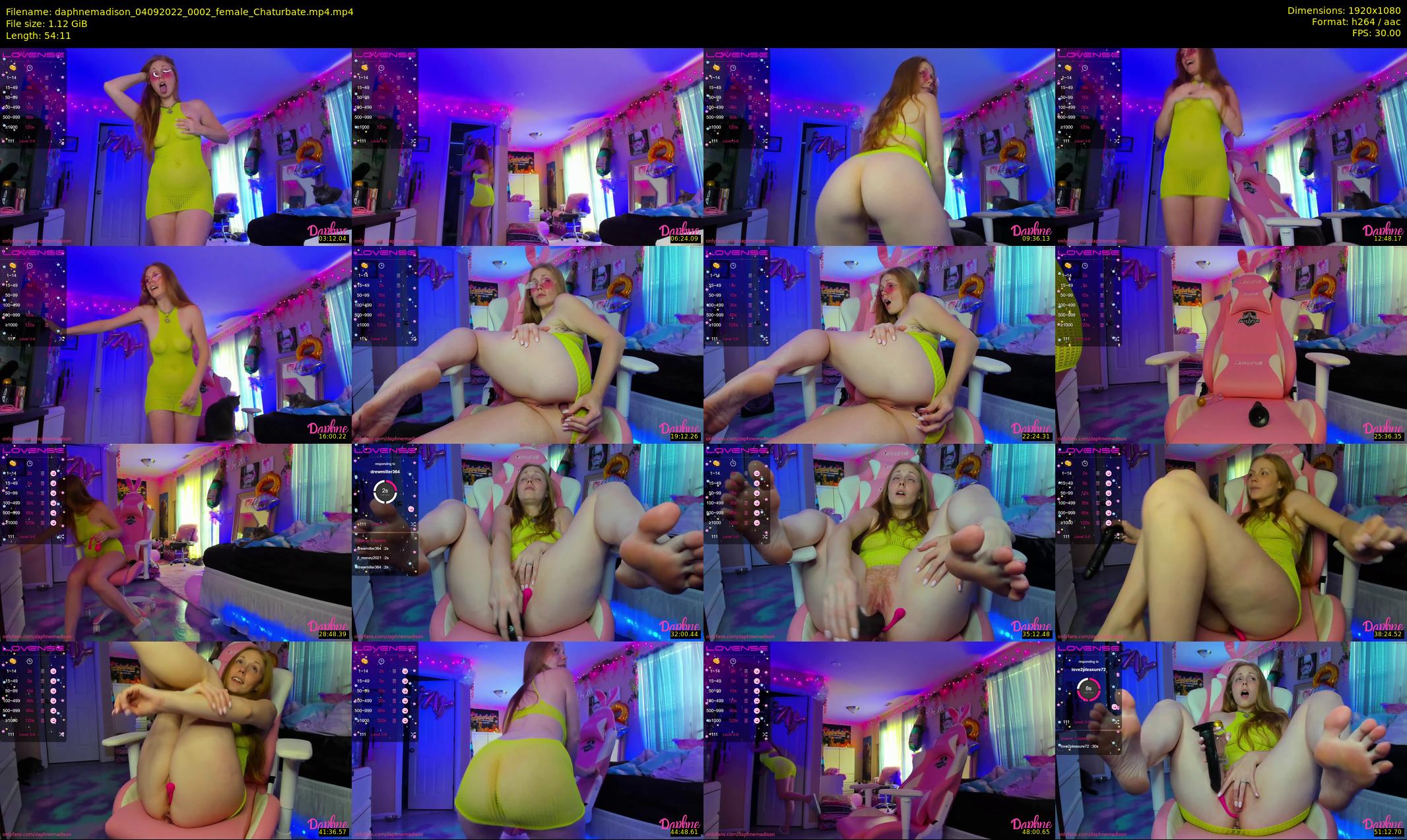 daphnemadison — 55 minute Chaturbate couple cam show recording, 1080p, Sep 4, 2022