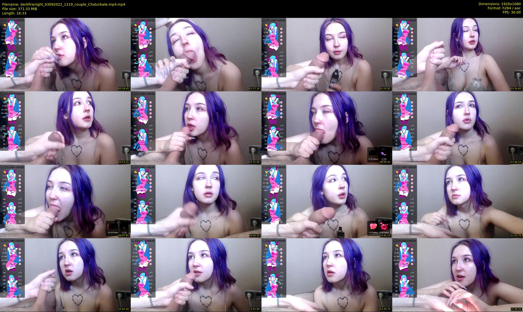 darkfirenight — 17 minute Chaturbate couple cam show recording, 1080p, Sep 3, 2022