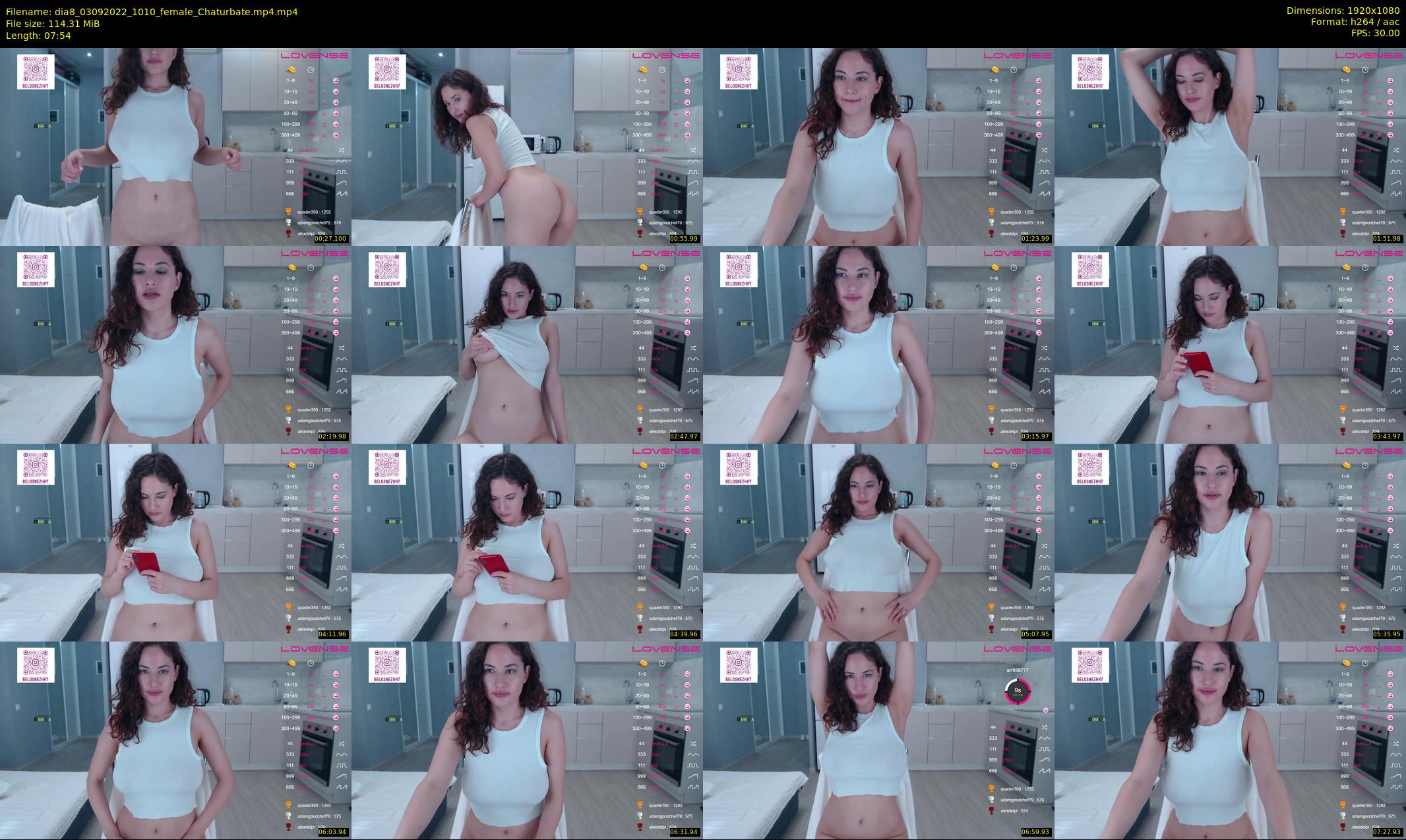 dia8 — 8 minute Chaturbate female cam show recording, 1080p, Sep 3, 2022