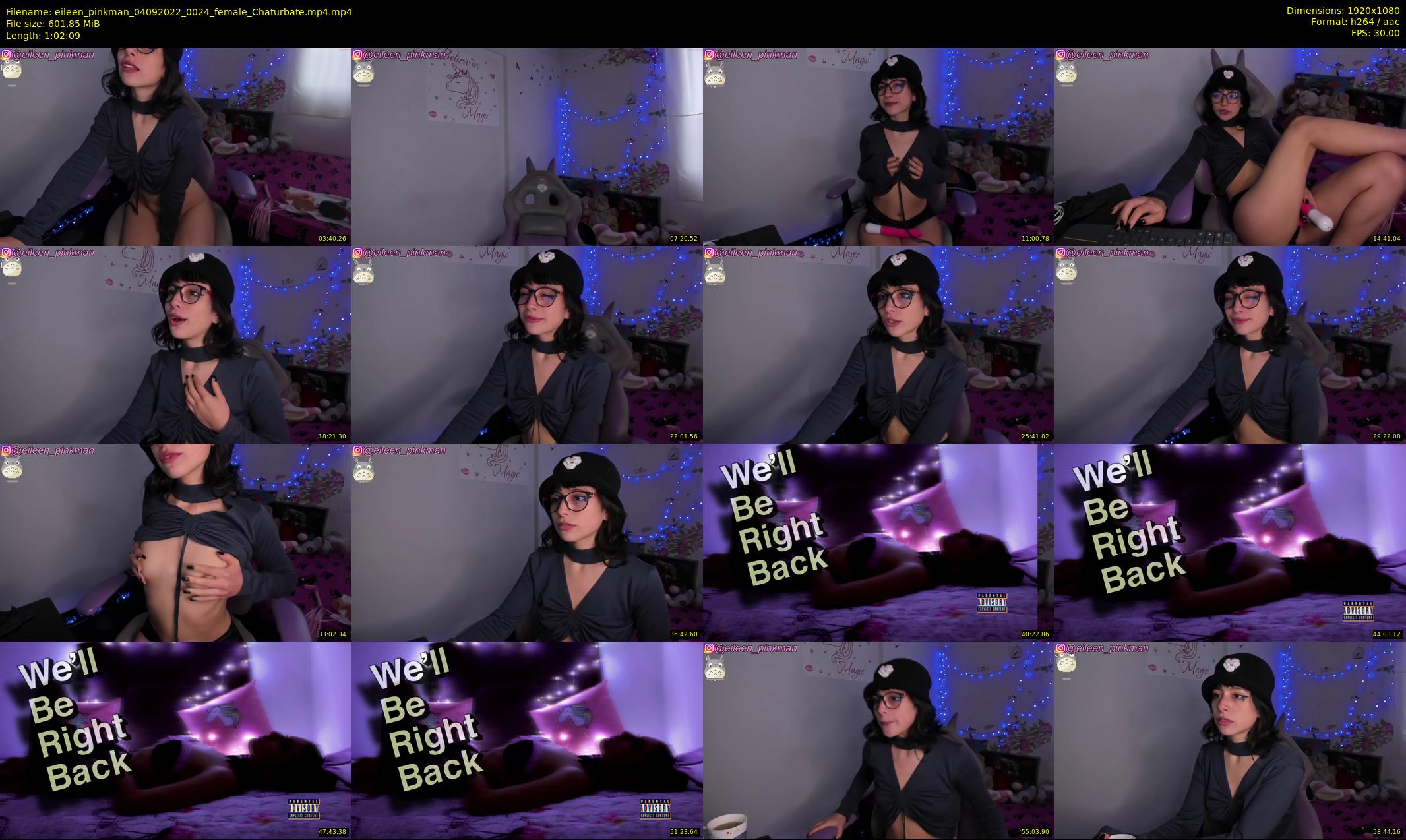 eileen_pinkman — 63 minute Chaturbate female cam show recording, 1080p, Sep 4, 2022