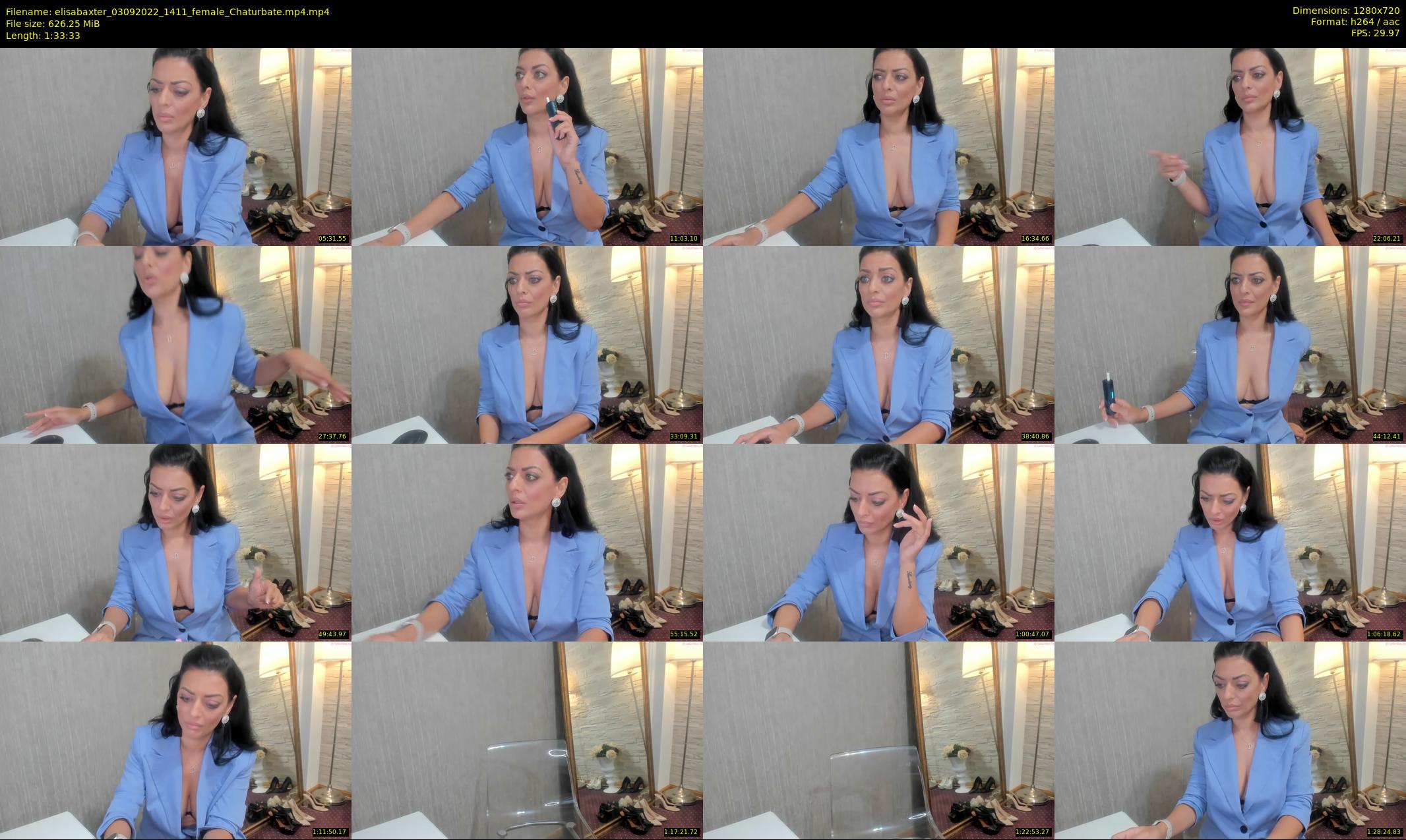 elisabaxter — 94 minute Chaturbate female cam show recording, 720p, Sep 3, 2022