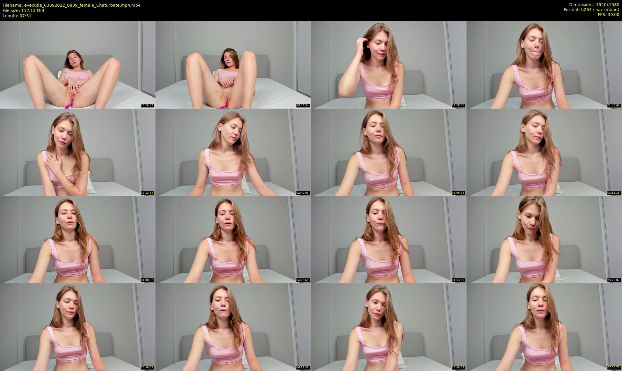 evecutie — 8 minute Chaturbate female cam show recording, 1080p, Sep 3, 2022