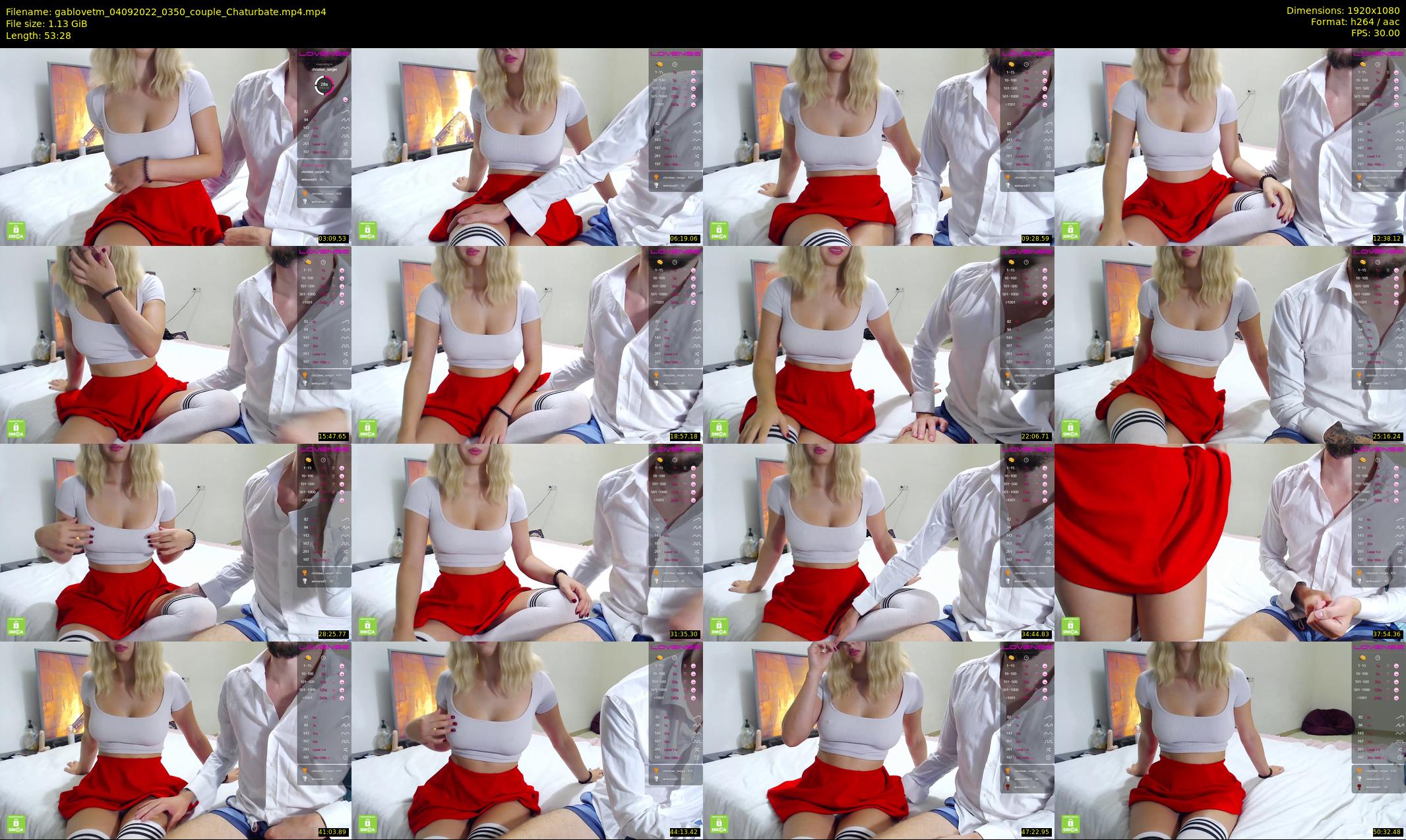 gablovetm — 54 minute Chaturbate couple cam show recording, 1080p, Sep 4, 2022