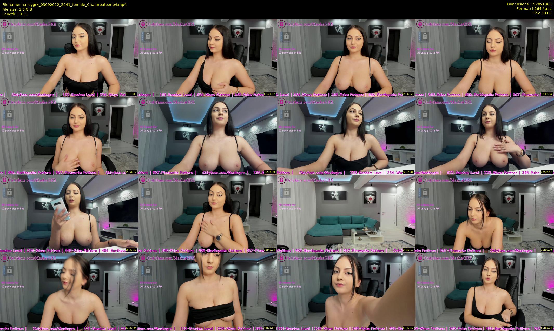haileygrx — 54 minute Chaturbate female cam show recording, 1080p, Sep 3, 2022