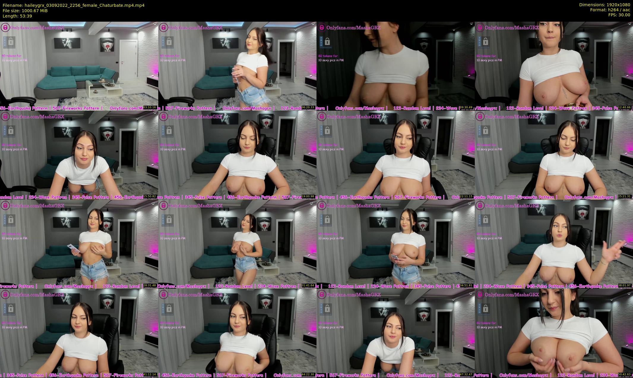 haileygrx — 54 minute Chaturbate female cam show recording, 1080p, Sep 3, 2022