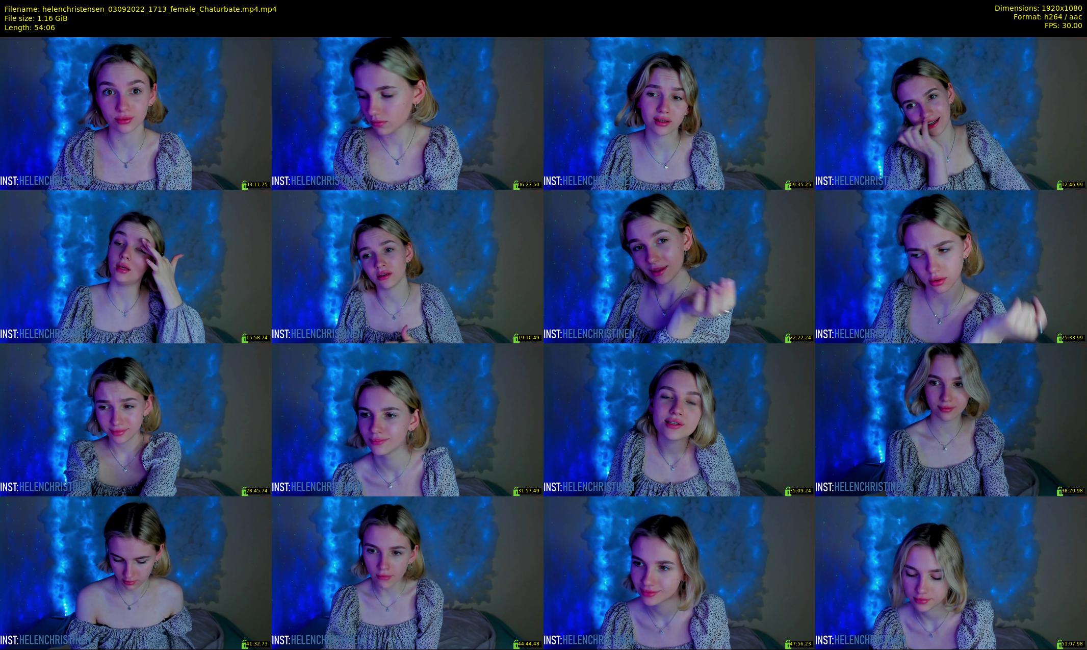 helenchristensen — 55 minute Chaturbate female cam show recording, 1080p, Sep 3, 2022