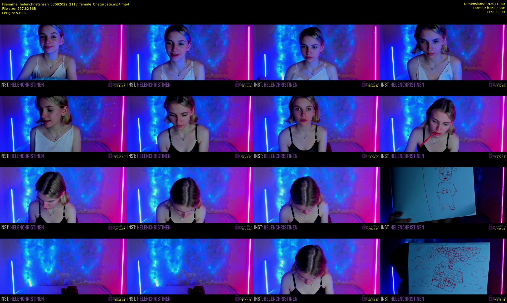 helenchristensen — 54 minute Chaturbate female cam show recording, 1080p, Sep 3, 2022
