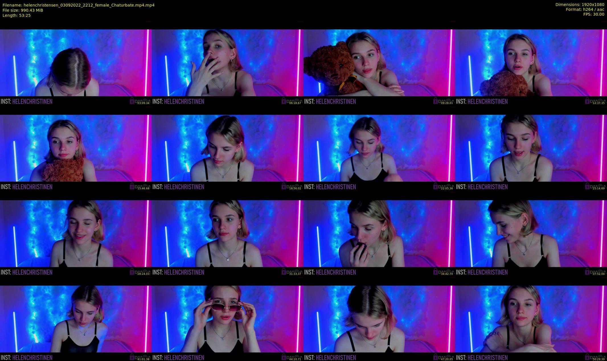 helenchristensen — 54 minute Chaturbate female cam show recording, 1080p, Sep 3, 2022