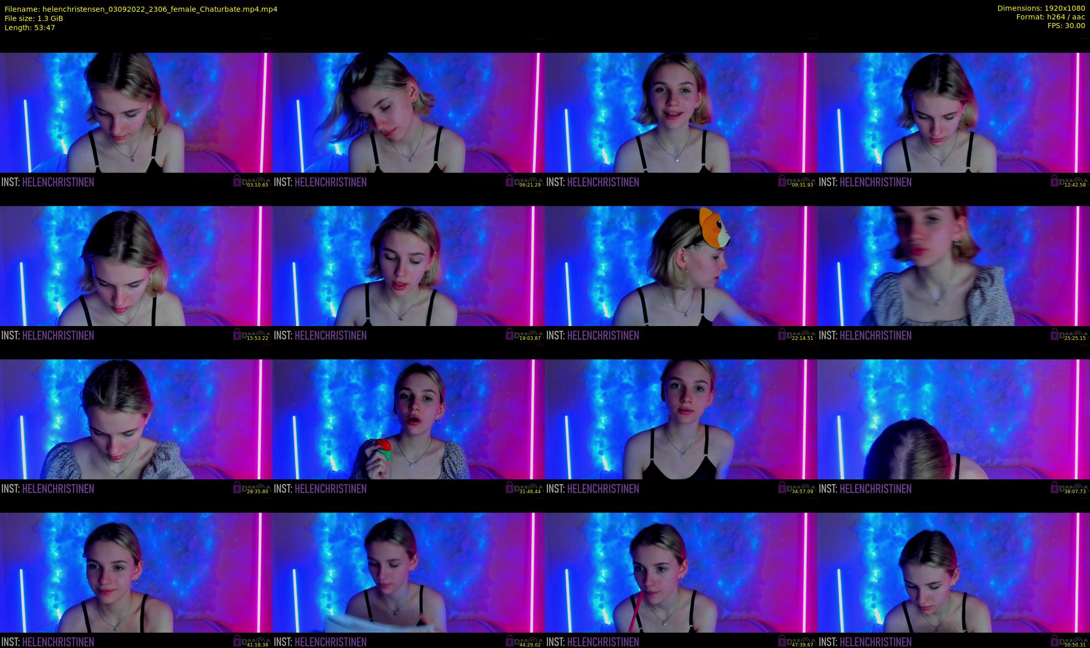 helenchristensen — 54 minute Chaturbate female cam show recording, 1080p, Sep 3, 2022
