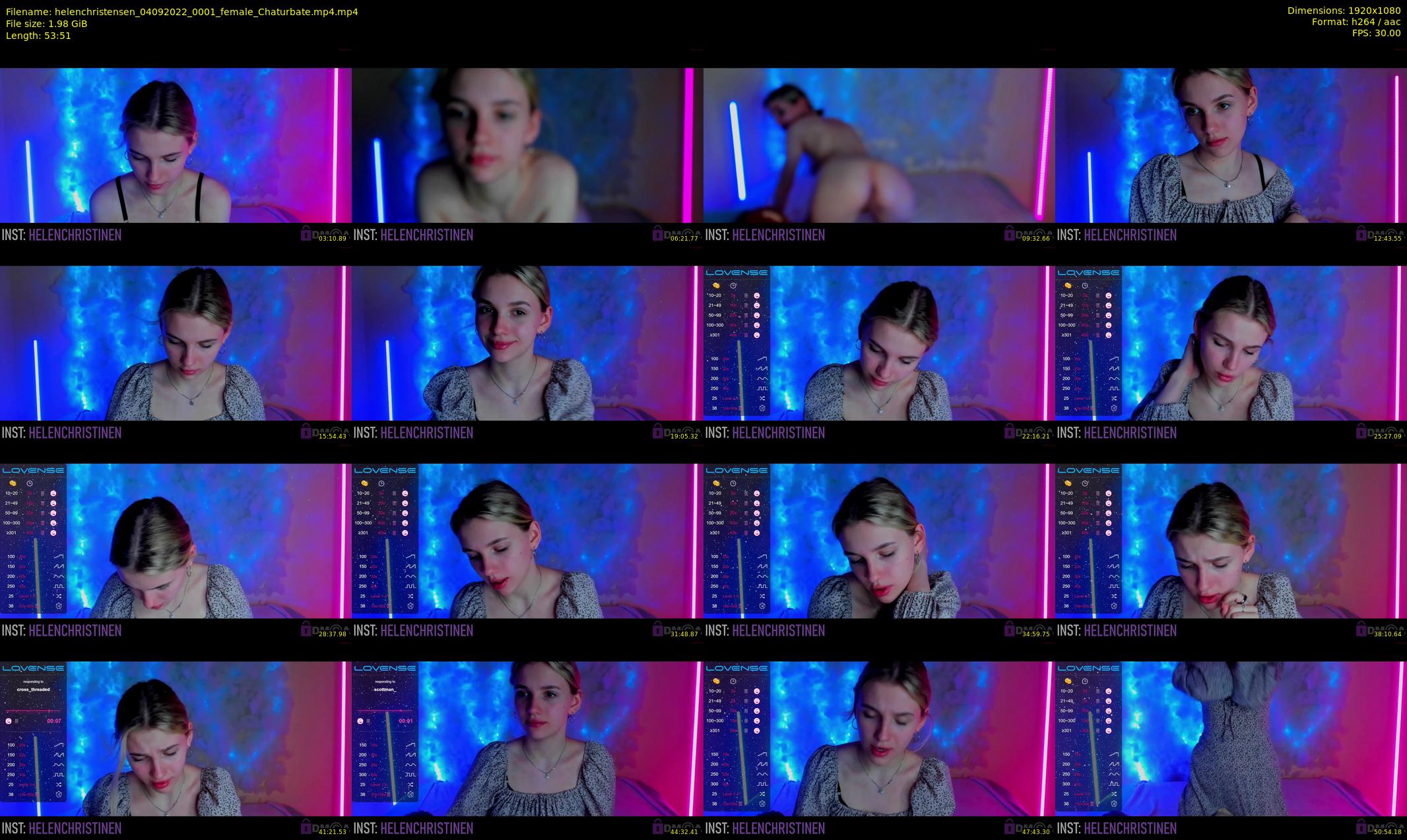 helenchristensen — 54 minute Chaturbate female cam show recording, 1080p, Sep 4, 2022