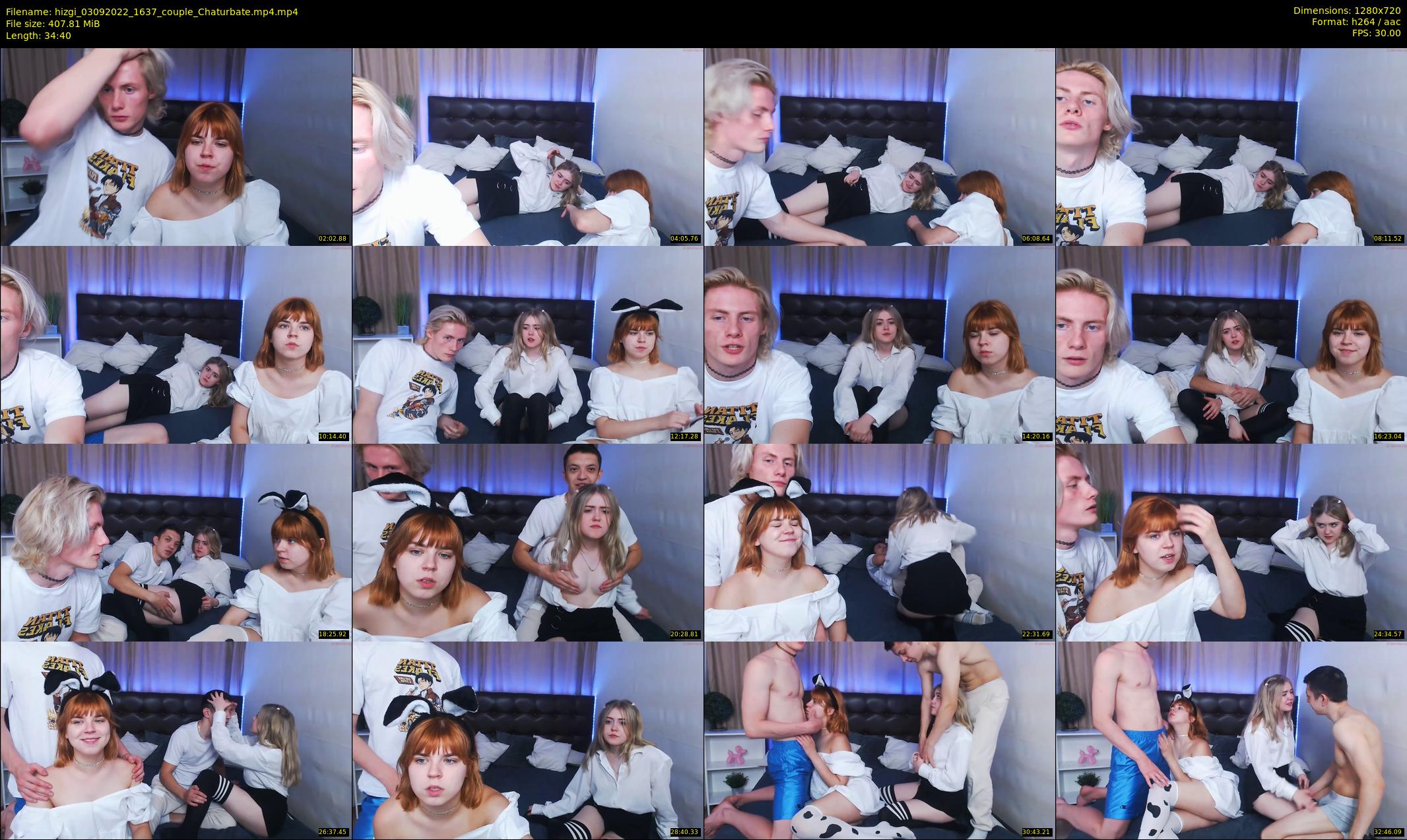 hizgi — 35 minute Chaturbate couple cam show recording, 720p, Sep 3, 2022