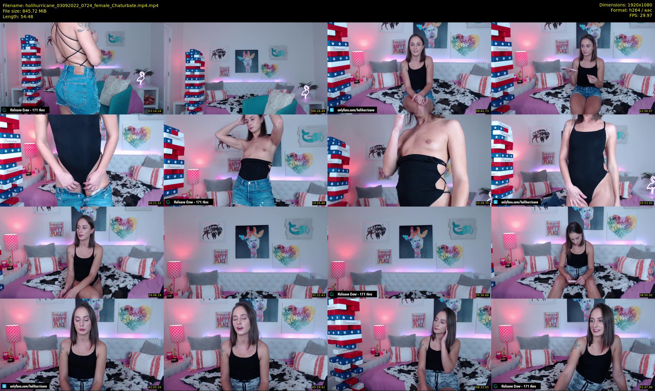 holihurricane — 55 minute Chaturbate female cam show recording, 1080p, Sep 3, 2022