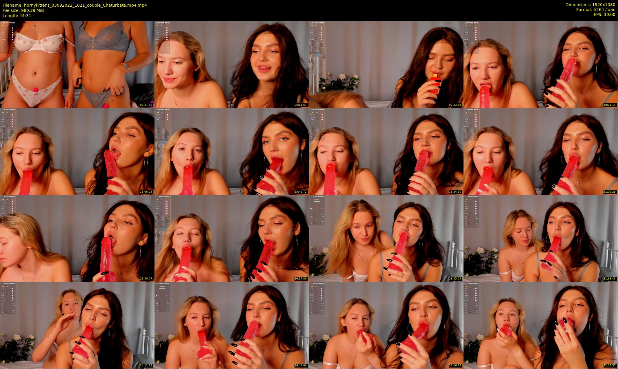 hornykittens — 45 minute Chaturbate couple cam show recording, 1080p, Sep 3, 2022