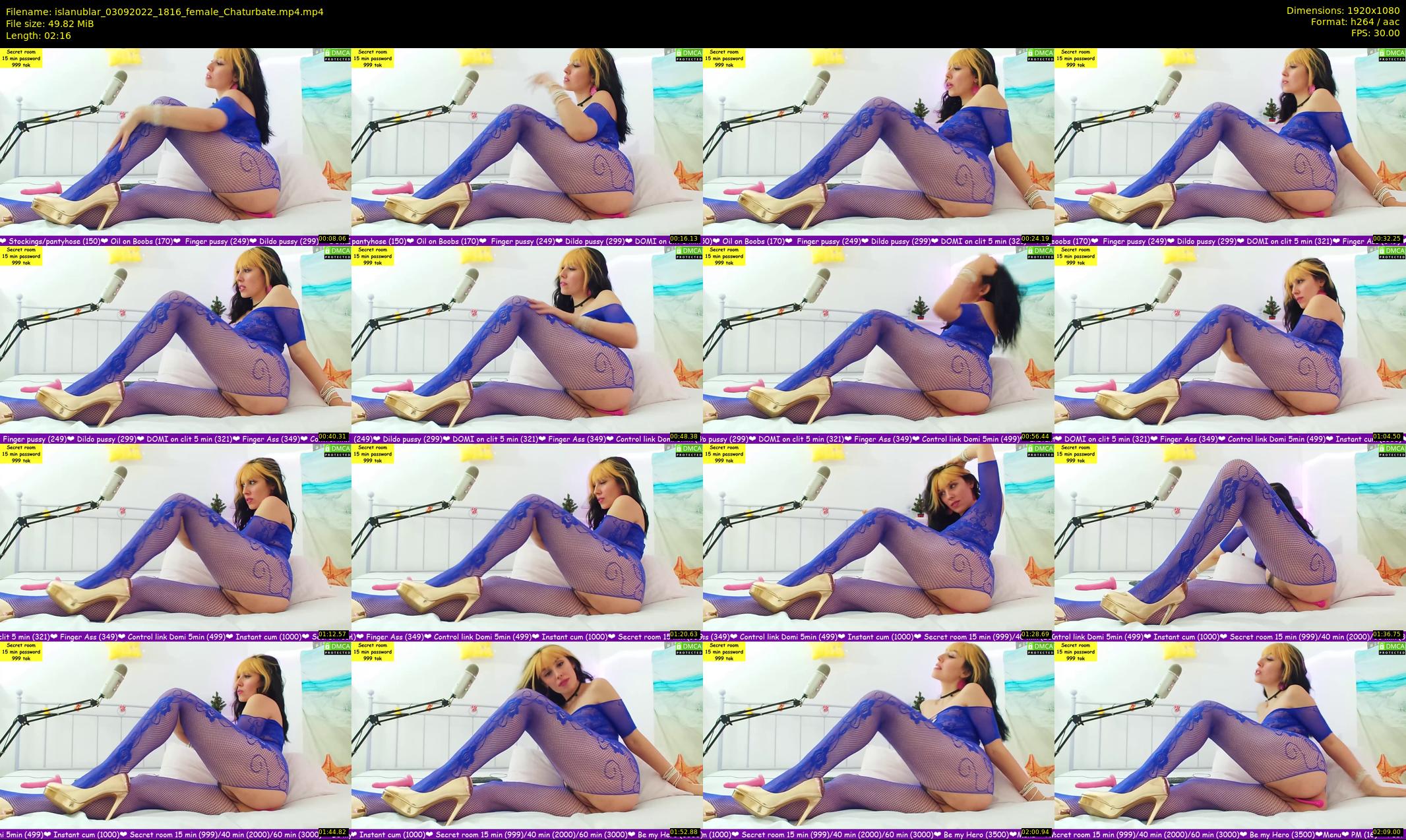 islanublar — 3 minute Chaturbate female cam show recording, 1080p, Sep 3, 2022