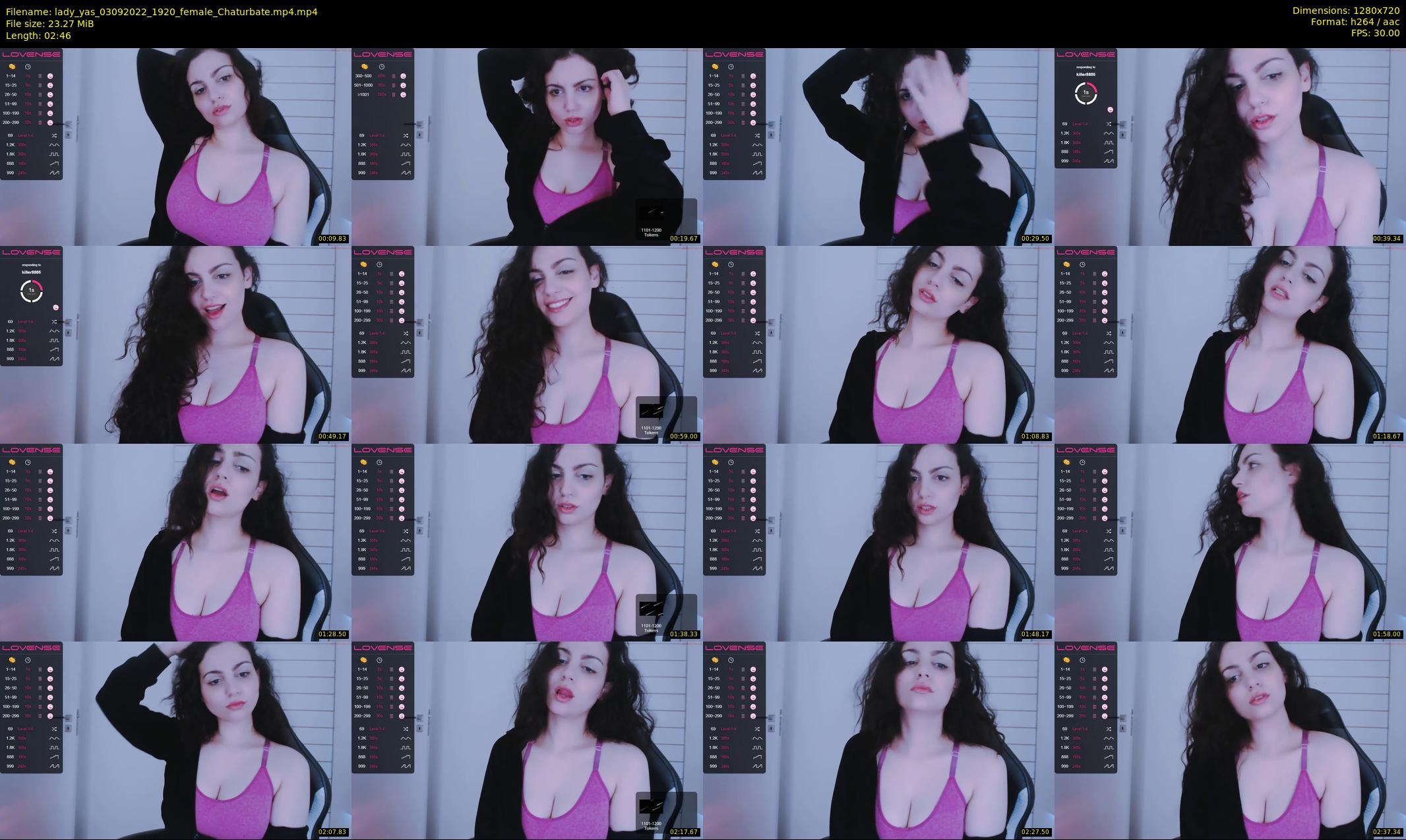 lady_yas — 3 minute Chaturbate female cam show recording, 720p, Sep 3, 2022