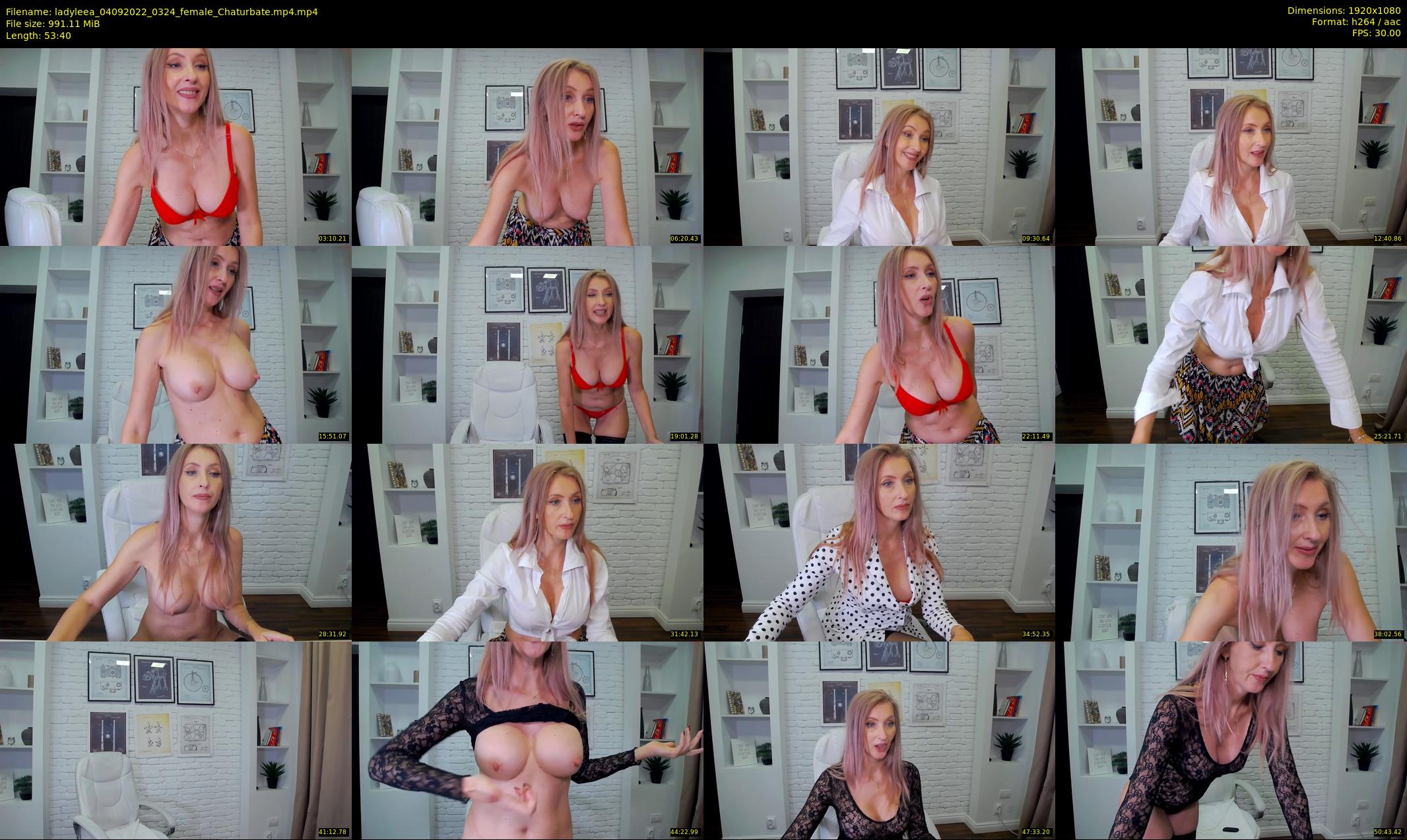 ladyleea — 54 minute Chaturbate female cam show recording, 1080p, Sep 4, 2022