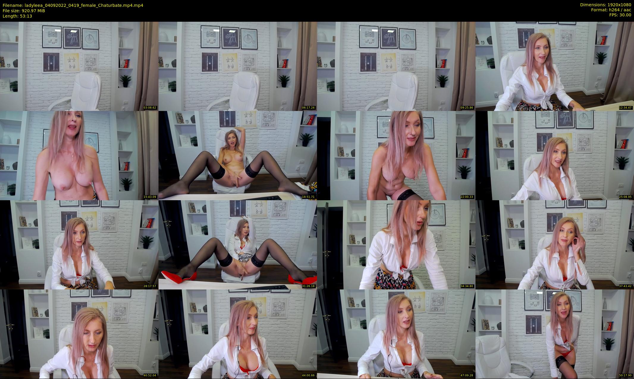 ladyleea — 54 minute Chaturbate female cam show recording, 1080p, Sep 4, 2022